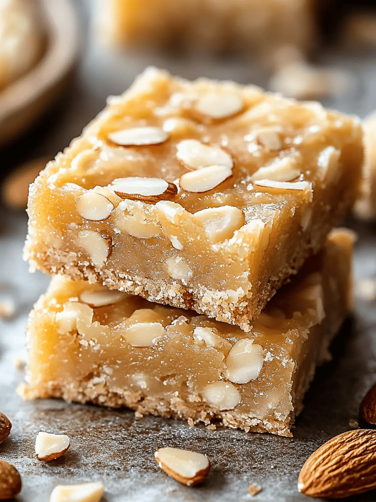 Almond Banket Bars