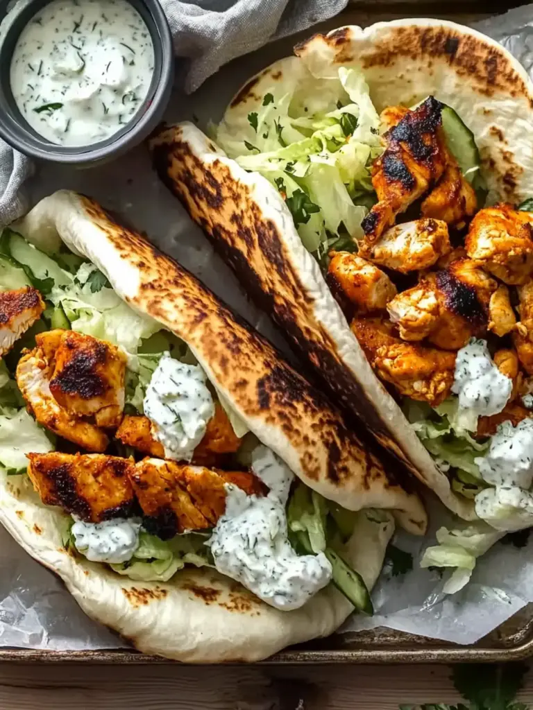 Sheet Pan Chicken Pitas