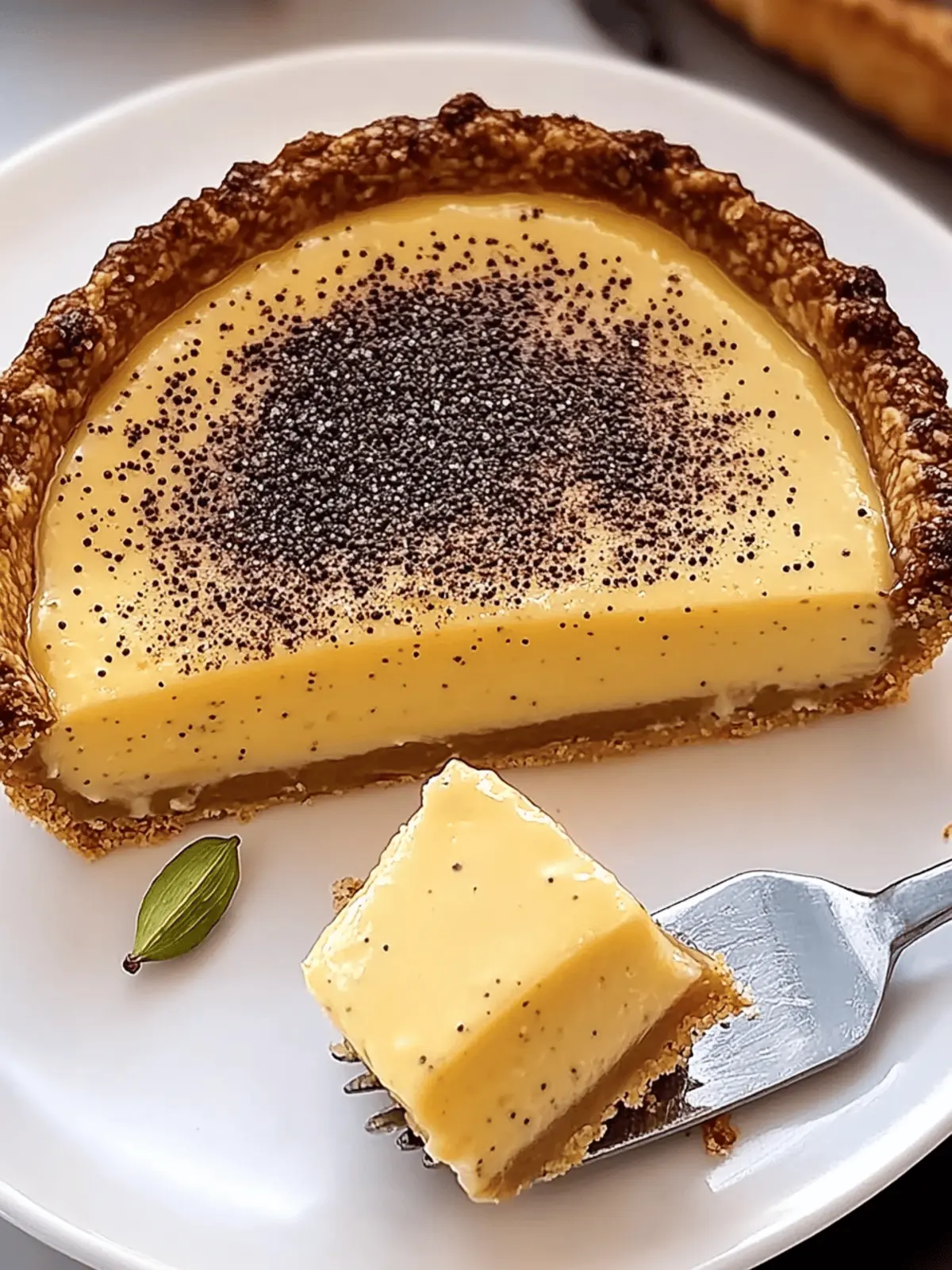 Vanilla Cardamom Custard Tart