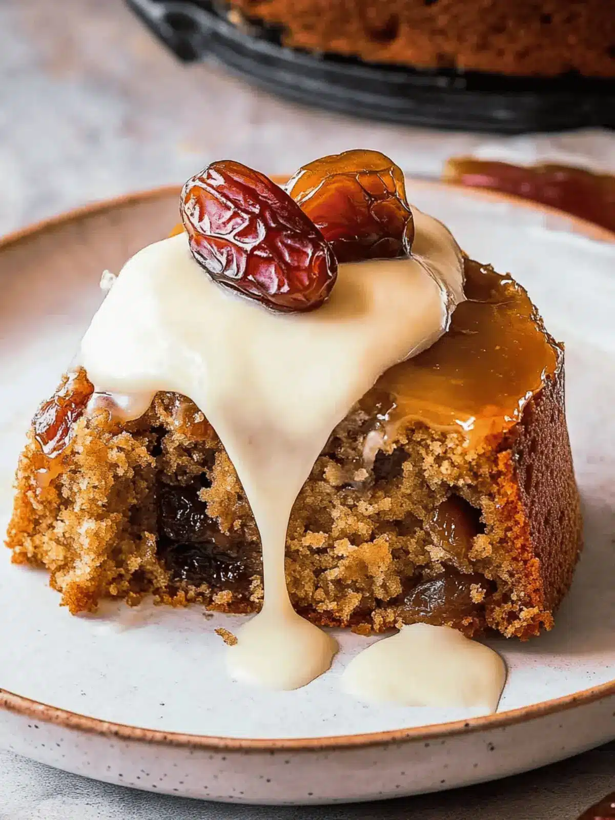 Deliciously Moist Date Cake with Decadent Toffee Sauce 3 Date Cake