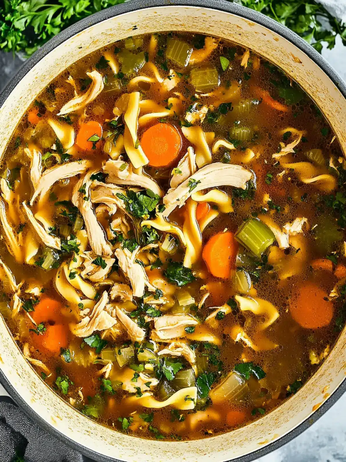 Flu Fighter Chicken Noodle Soup