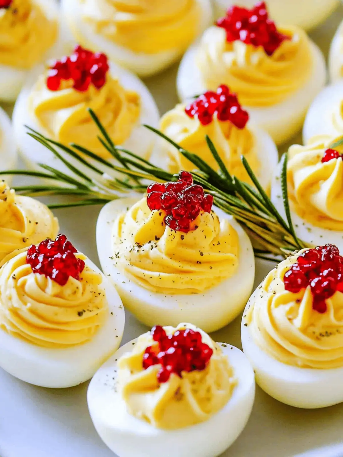 Festive Christmas Deviled Eggs with Pomegranate Twist 5 Christmas Deviled Eggs