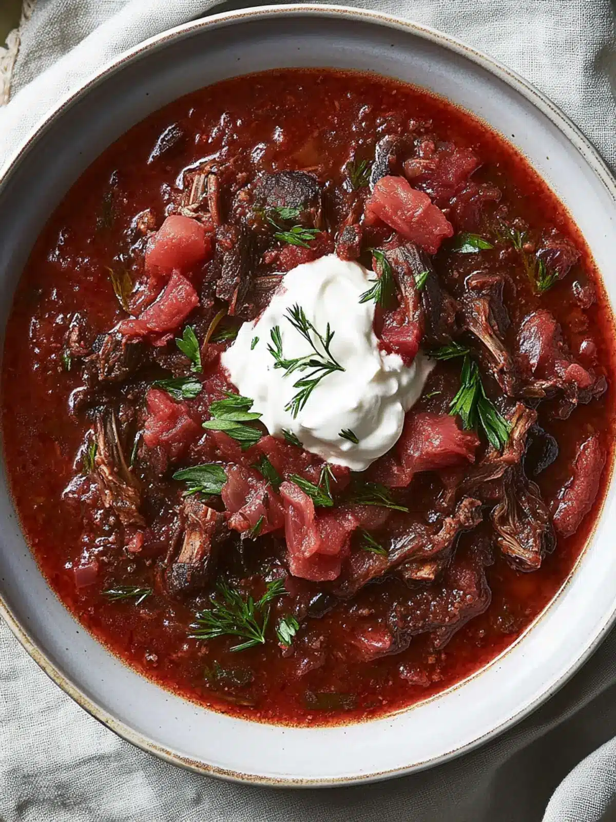 Short Rib Borscht