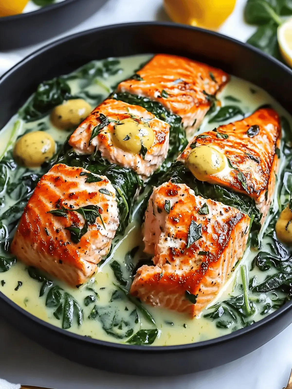 Spinach Stuffed Salmon