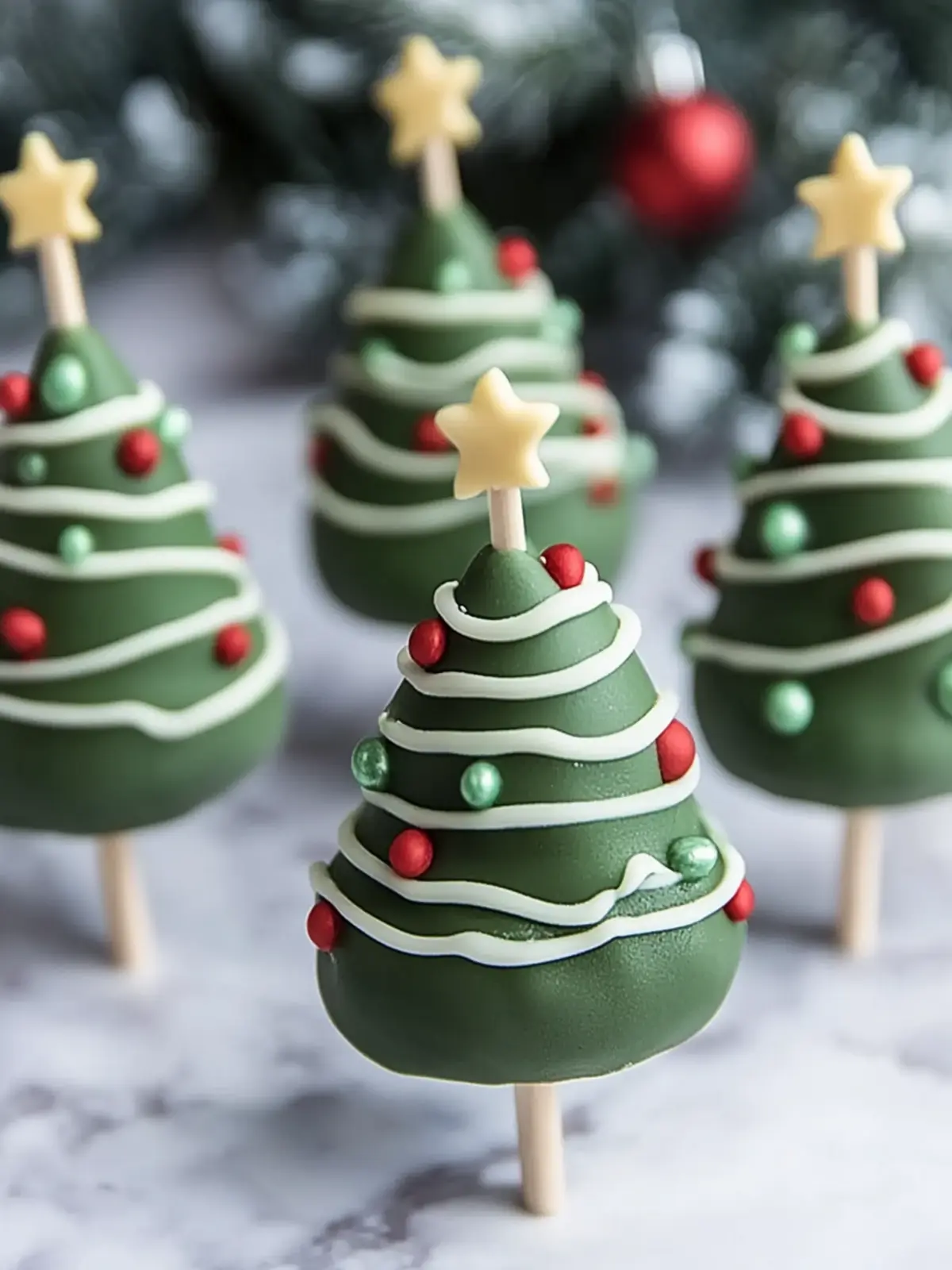 Festive Christmas Tree Cake Pops to Brighten Your Holiday! 3 Christmas Tree Cake Pops