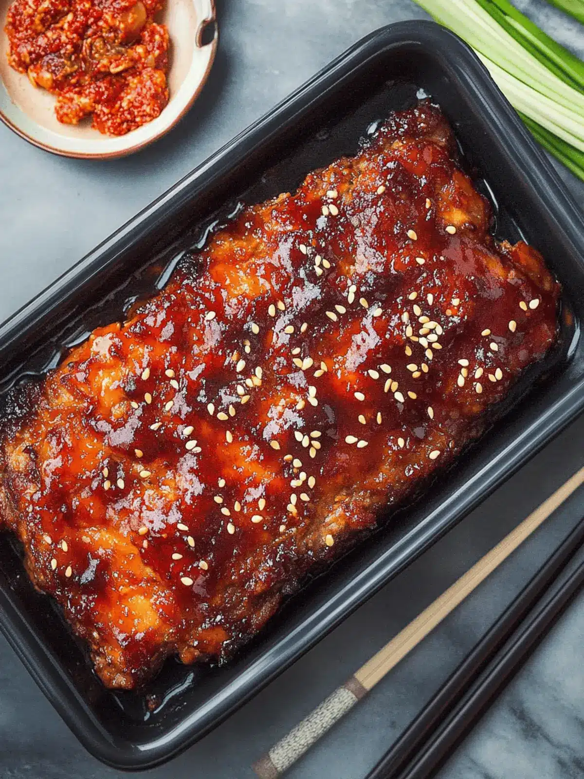 Korean Meatloaf with Gochujang Glaze: A Flavorful Upgrade 3 Korean Meatloaf with Gochujang Glaze