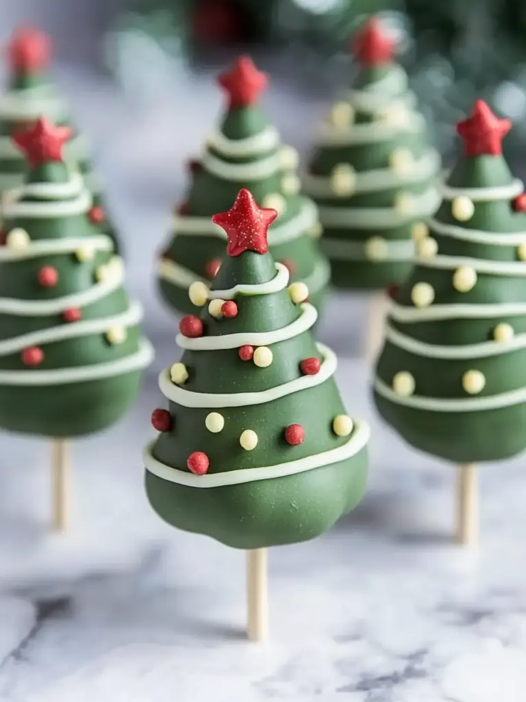 Christmas Tree Cake Pops