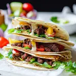 Crunchy Beef Tortilla Folded Wrap