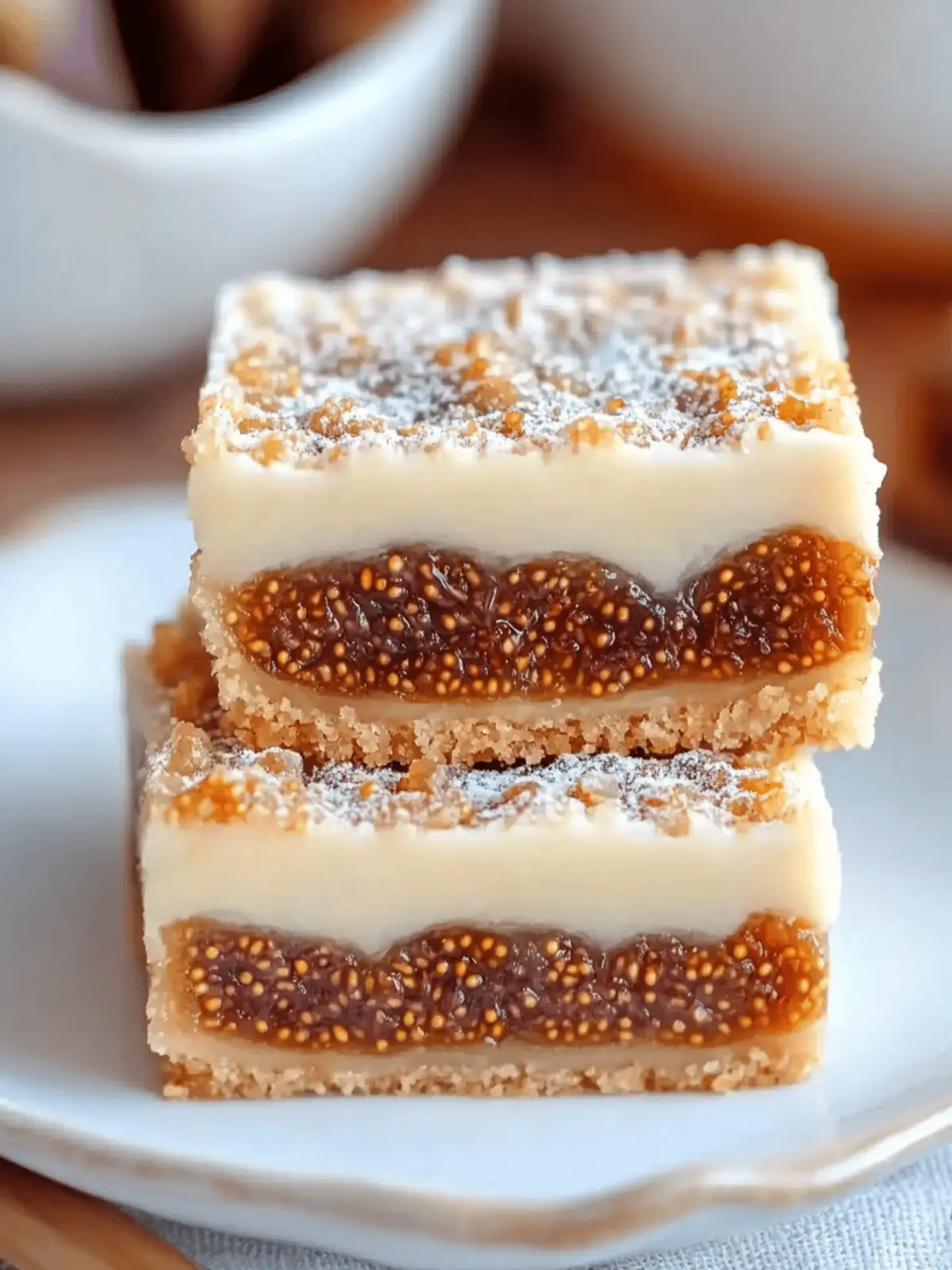 Decadent Fig and Cream Cheese Bars Perfect for Your Next Gathering 4 Fig and Cream Cheese Bars