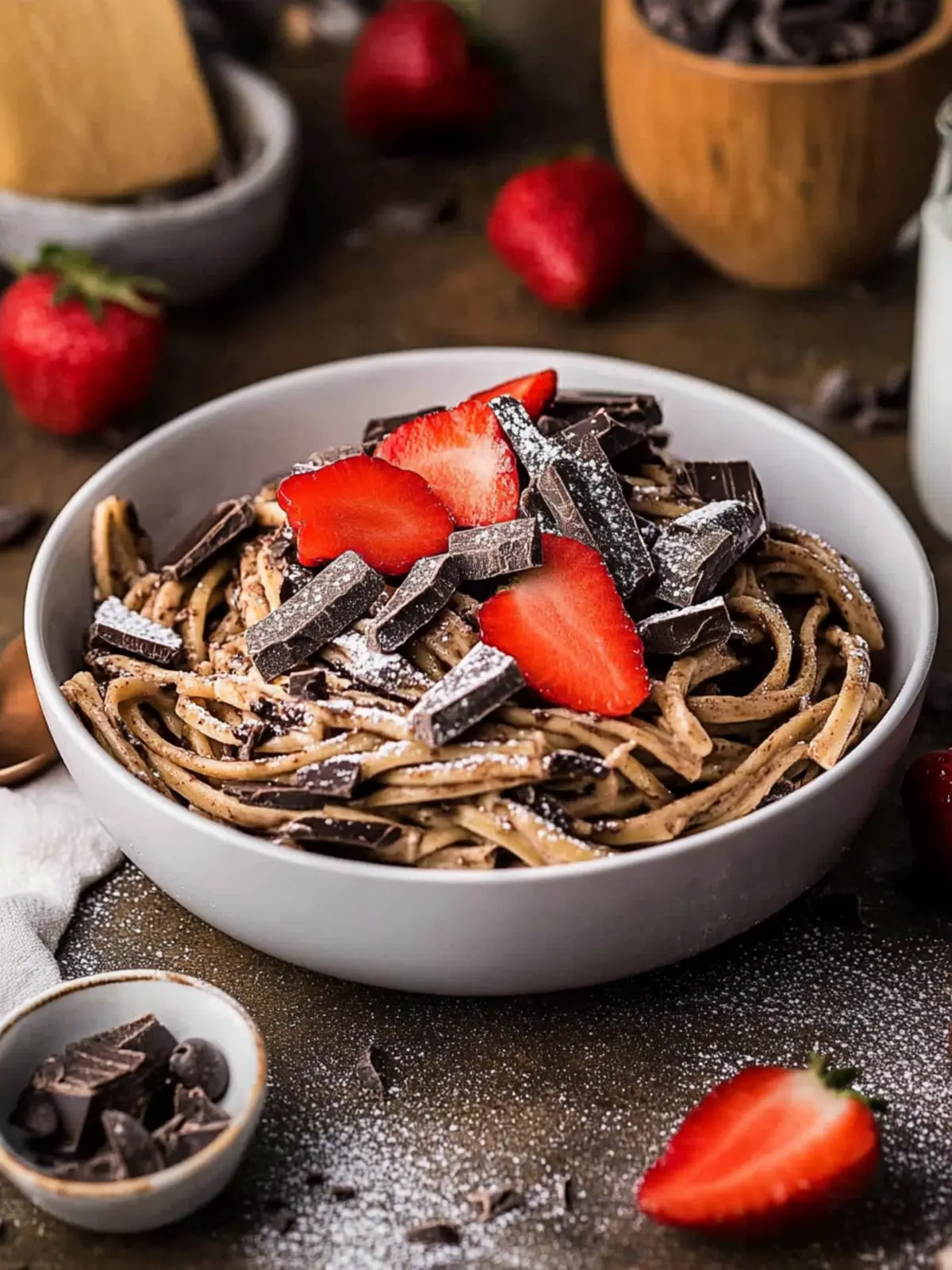 Chocolate Pancake Spaghetti