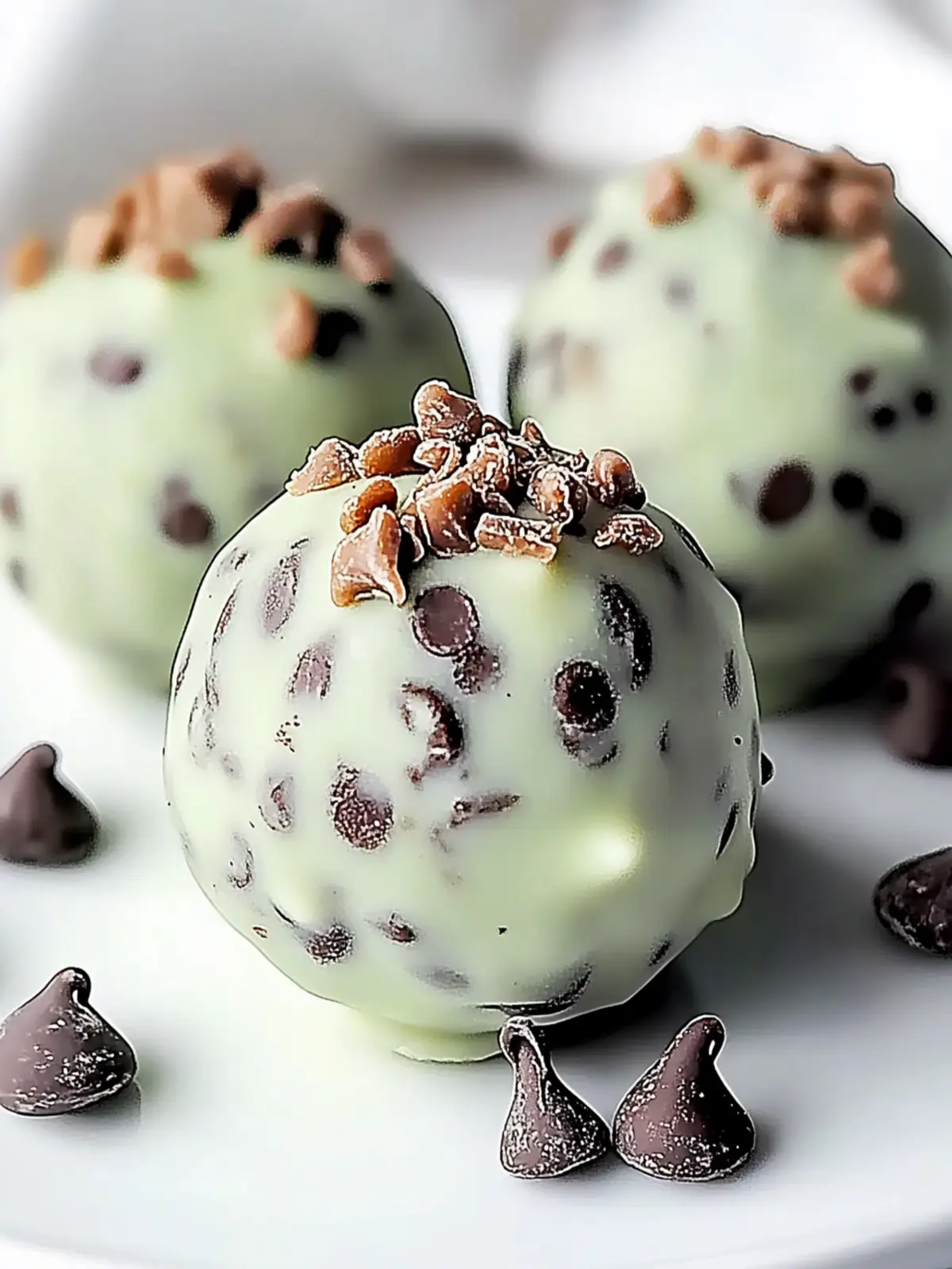 Mint Chocolate Chip Protein Balls