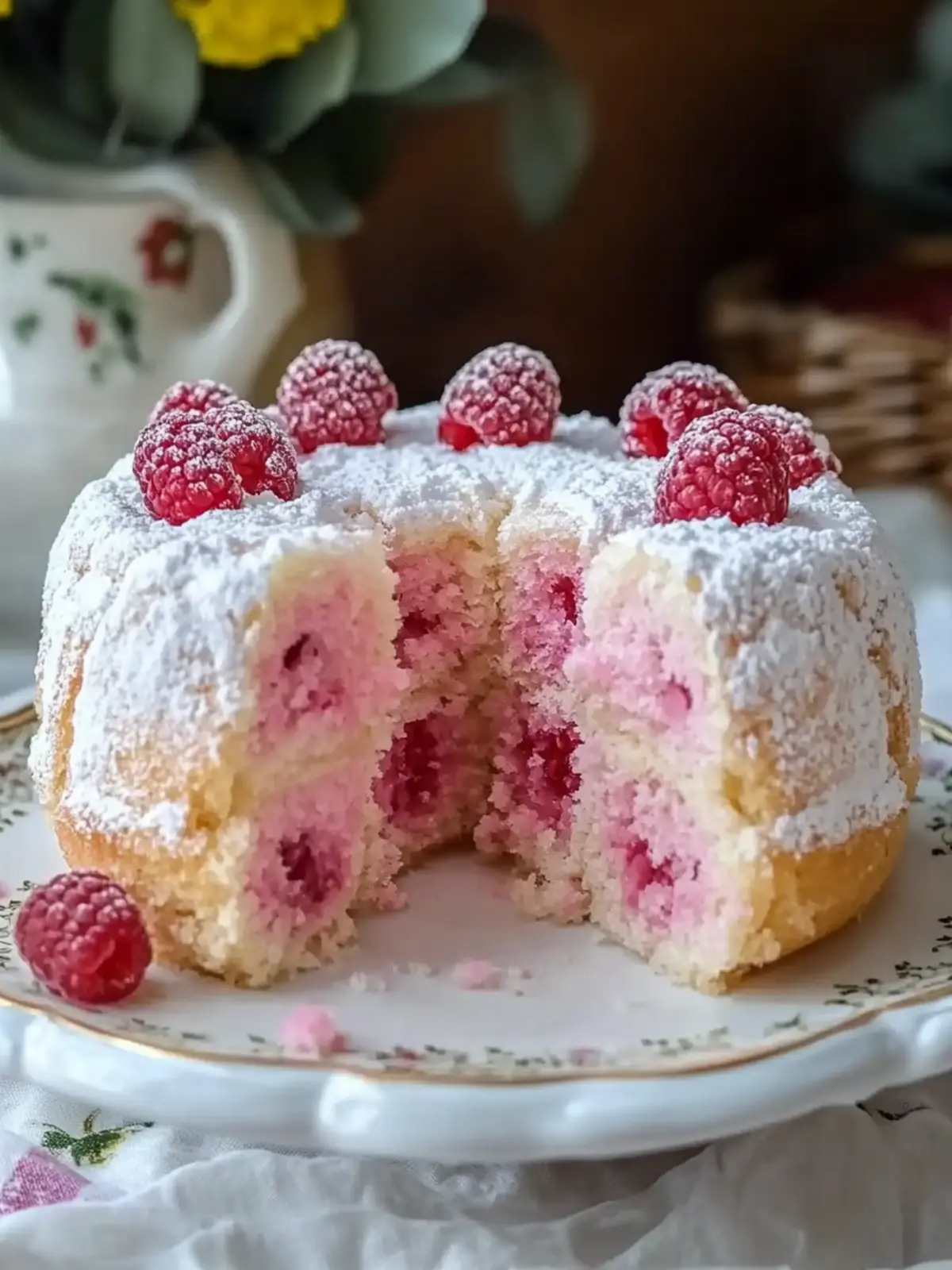 Deliciously Light Raspberry Angel Food Cake Recipe to Indulge 2 Raspberry Angel Food Cake