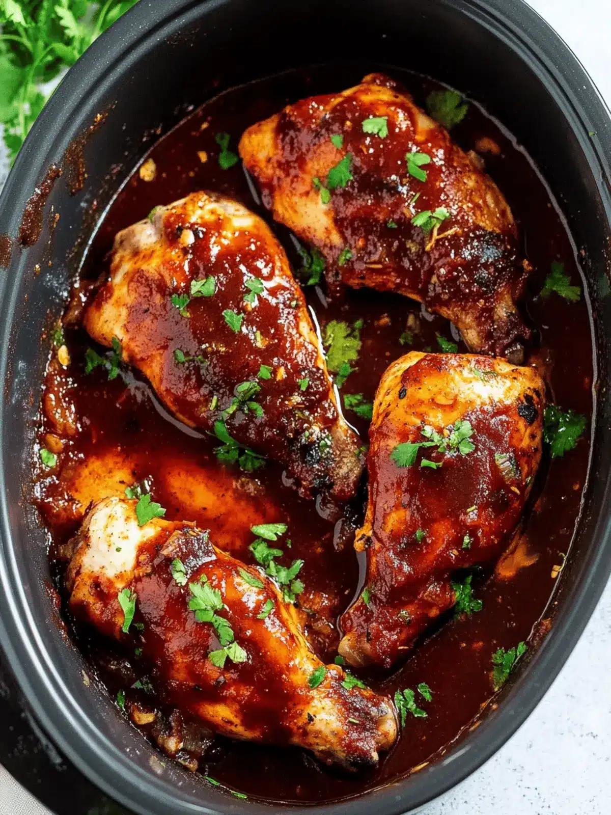 Deliciously Easy Prep Crockpot BBQ Chicken for Busy Nights 4 Prep Crockpot BBQ Chicken