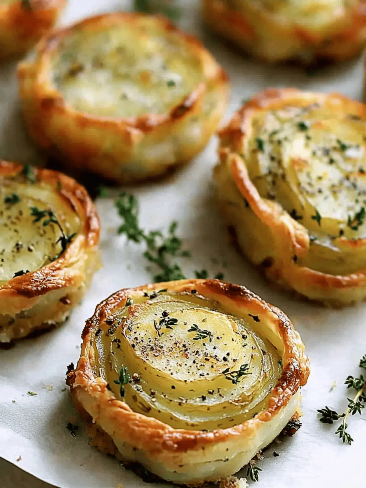 Garlic Herb Muffin Pan Potato Galette