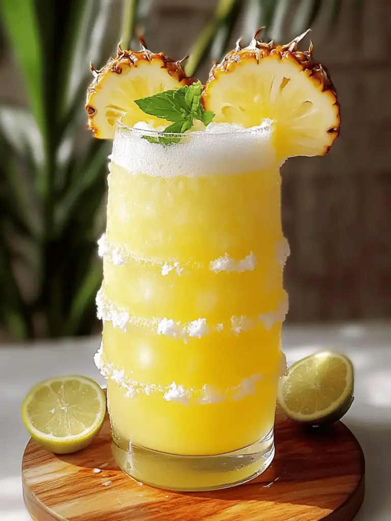Non Alcoholic Piña Colada Punch