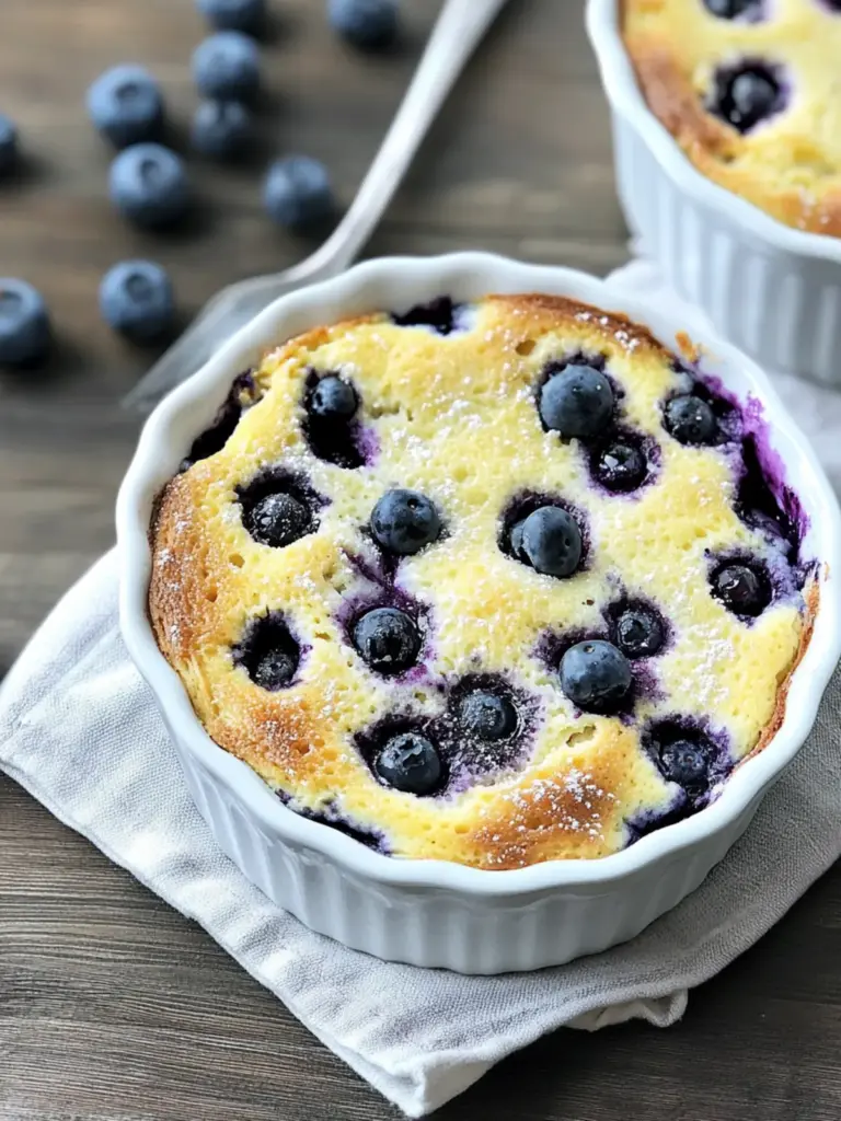Blueberry Lemon Clafoutis
