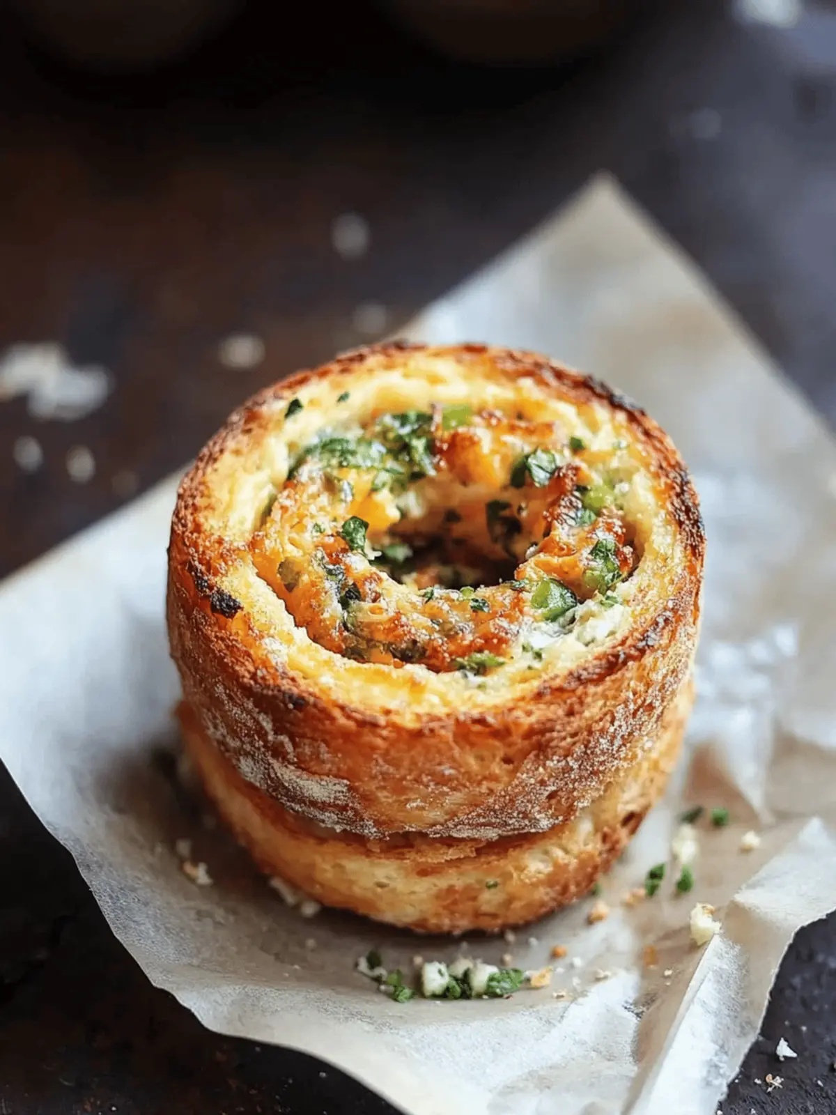 Bread cheese rings