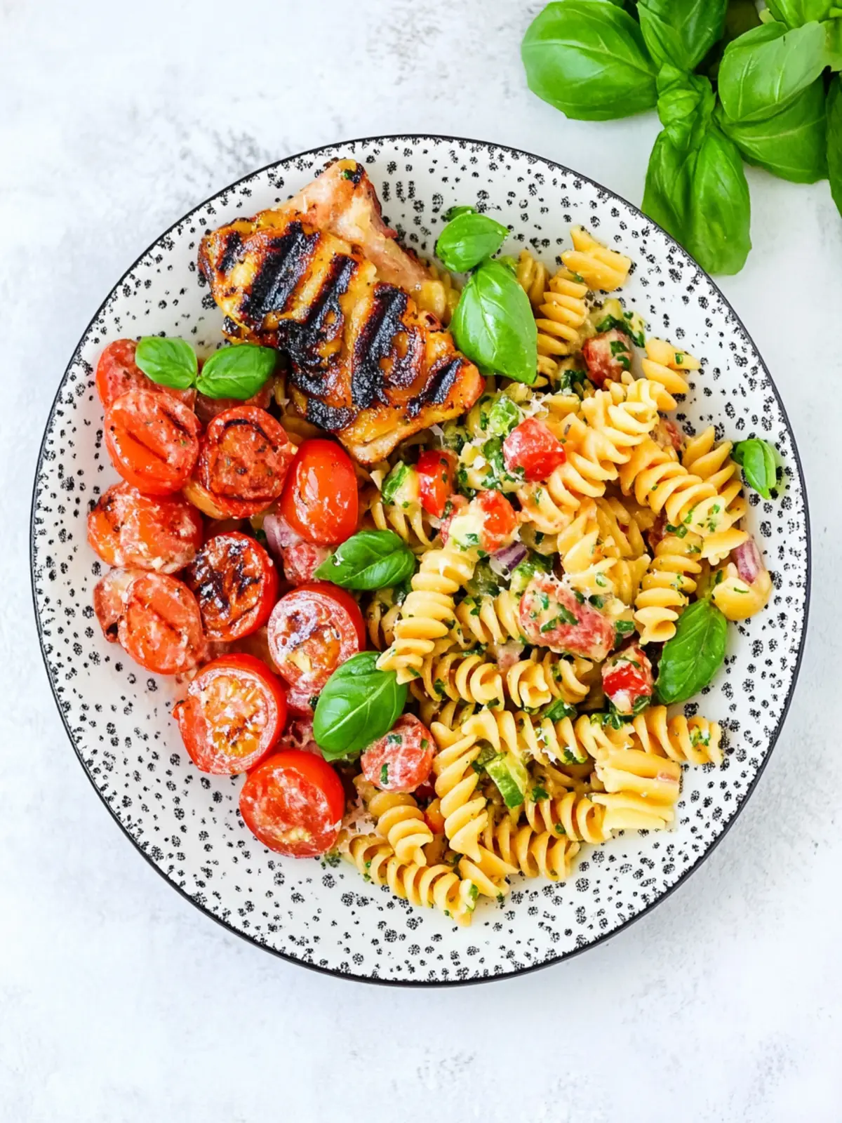 Tri Color Rotini Pasta Salad