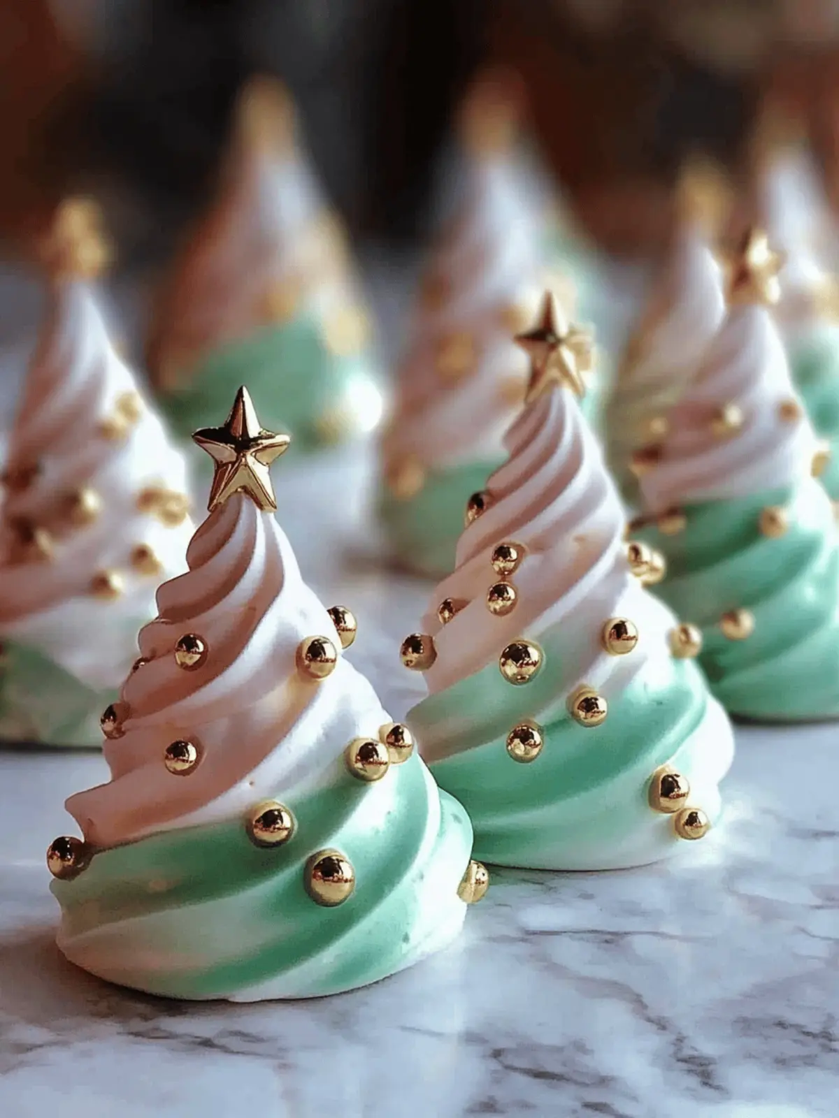Festive Christmas Tree Meringues That Melt in Your Mouth 2 Christmas Tree Meringues