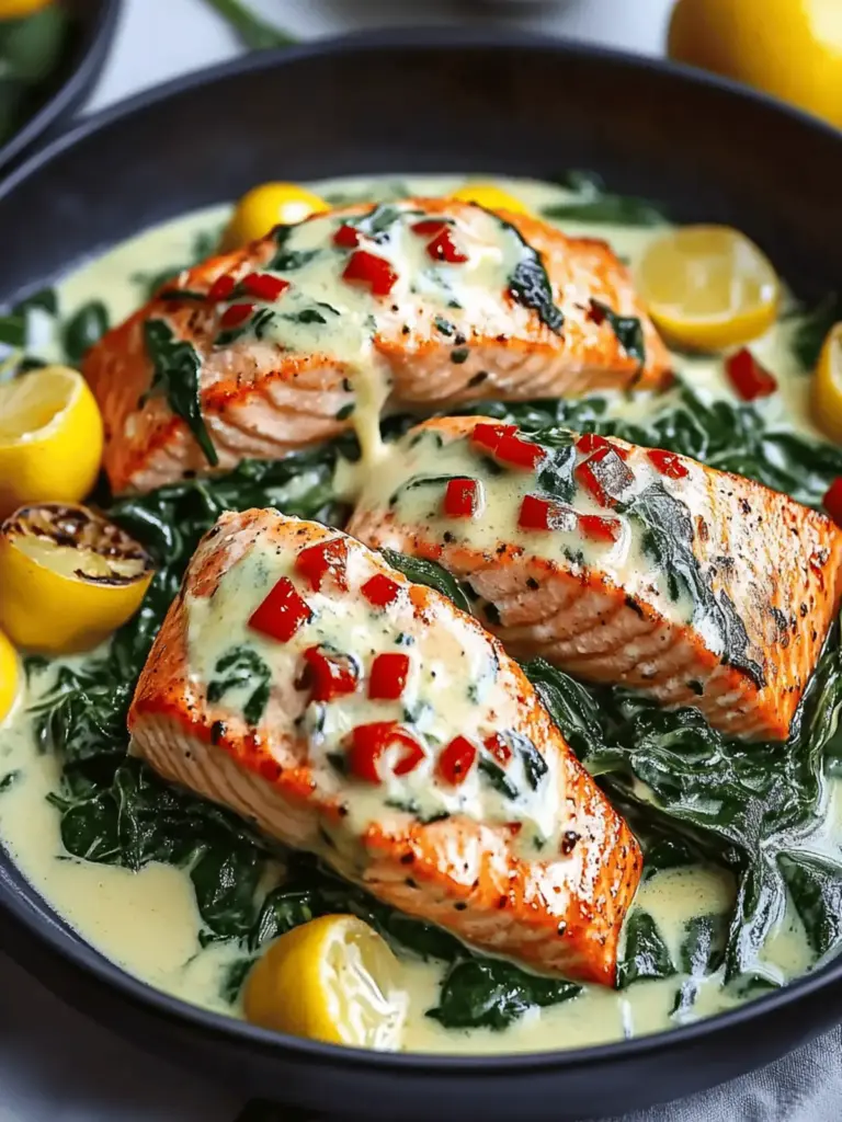Spinach Stuffed Salmon