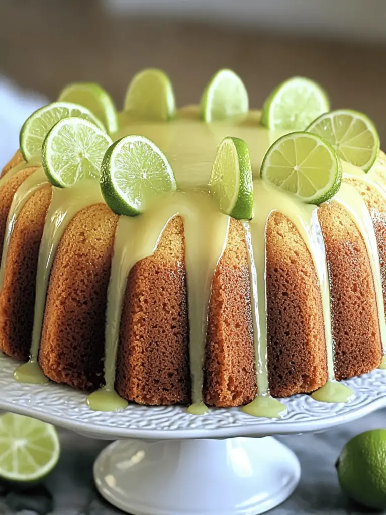 Tangy Key Lime Pound Cake