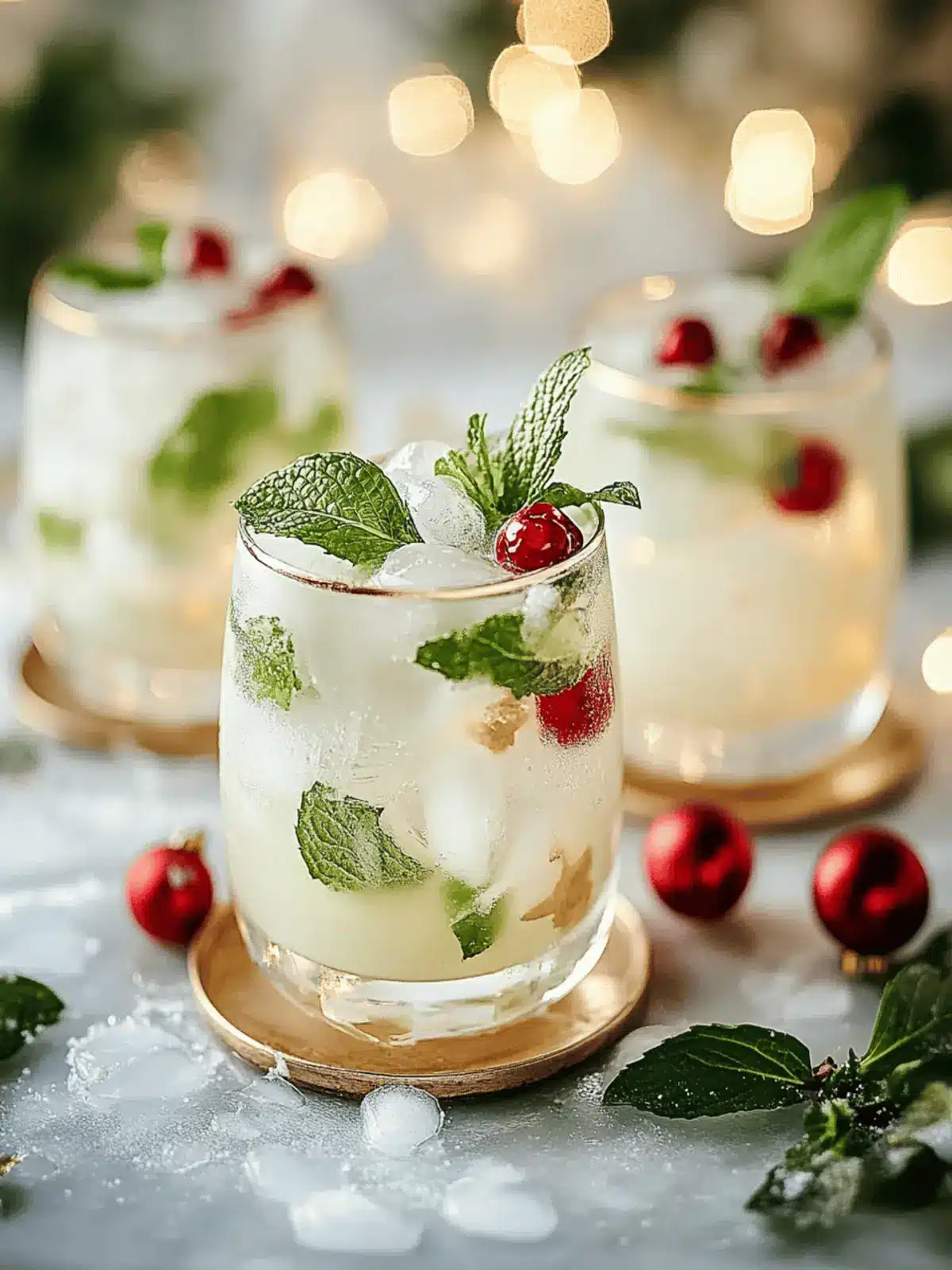 Delightful White Christmas Mojitos for Your Holiday Cheers 2 White Christmas Mojitos