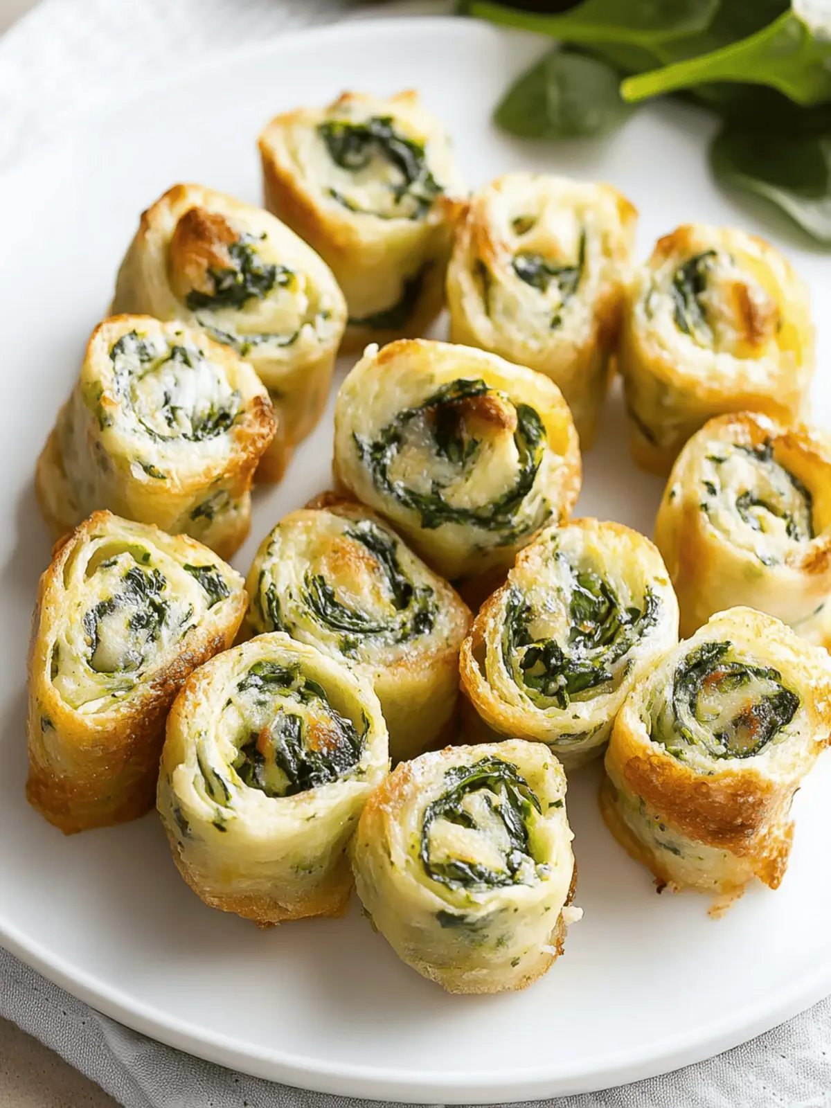 Spinach Dip in Bite-Sized Pinwheels for Effortless Entertaining 3 Spinach Dip in Bite-Sized Pinwheels