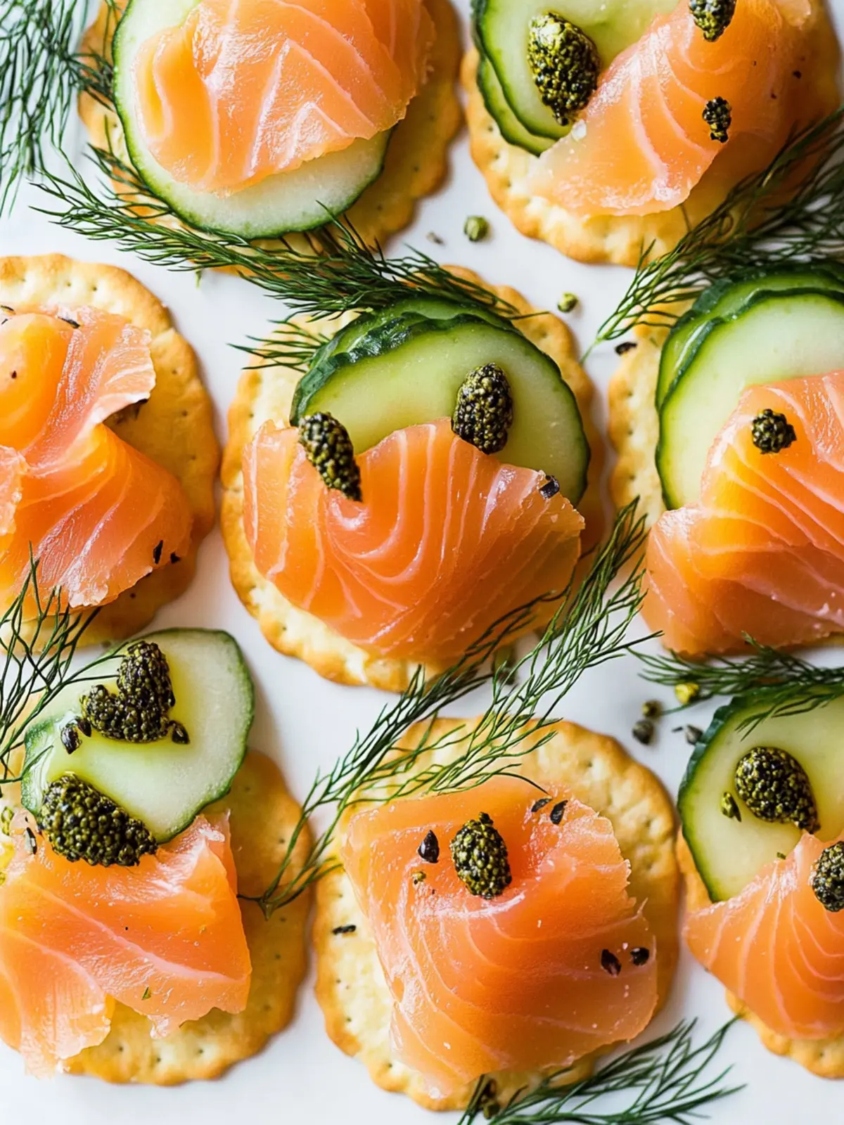 Smoked Salmon Crackers