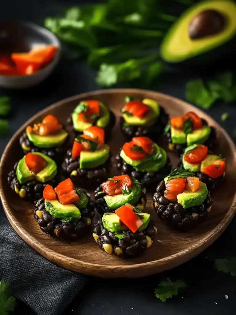 Black Bean And Avocado Bites