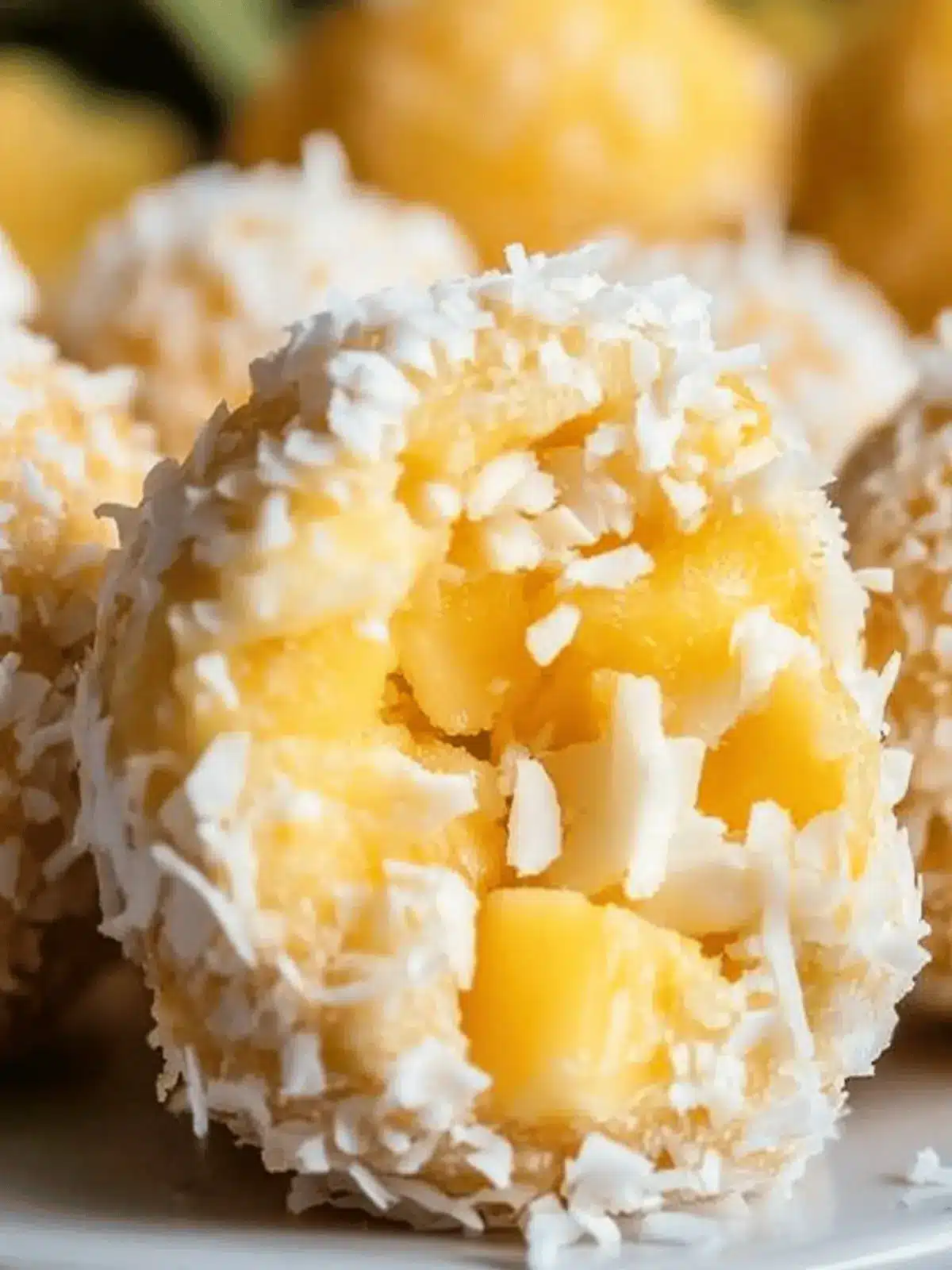 Tropical Pineapple Coconut Balls