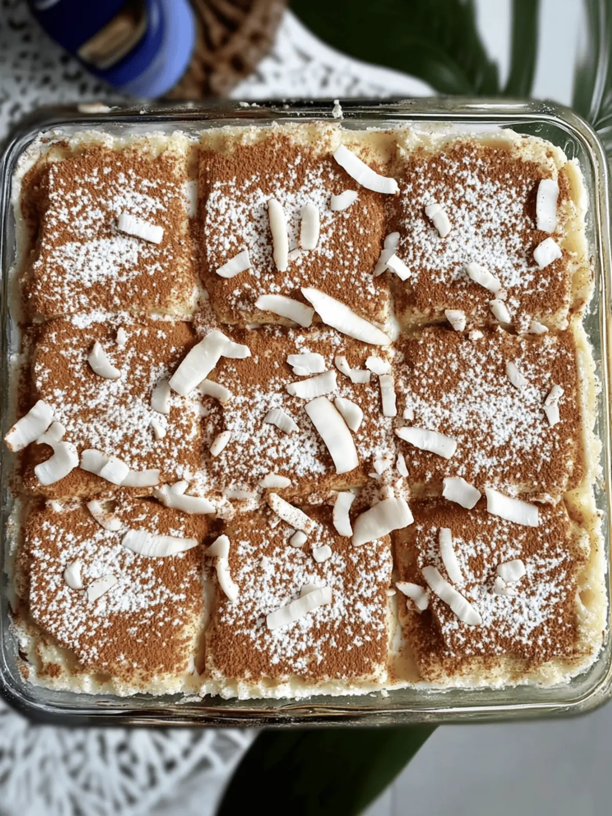 Coconut Rum (Coquito) Tiramisu