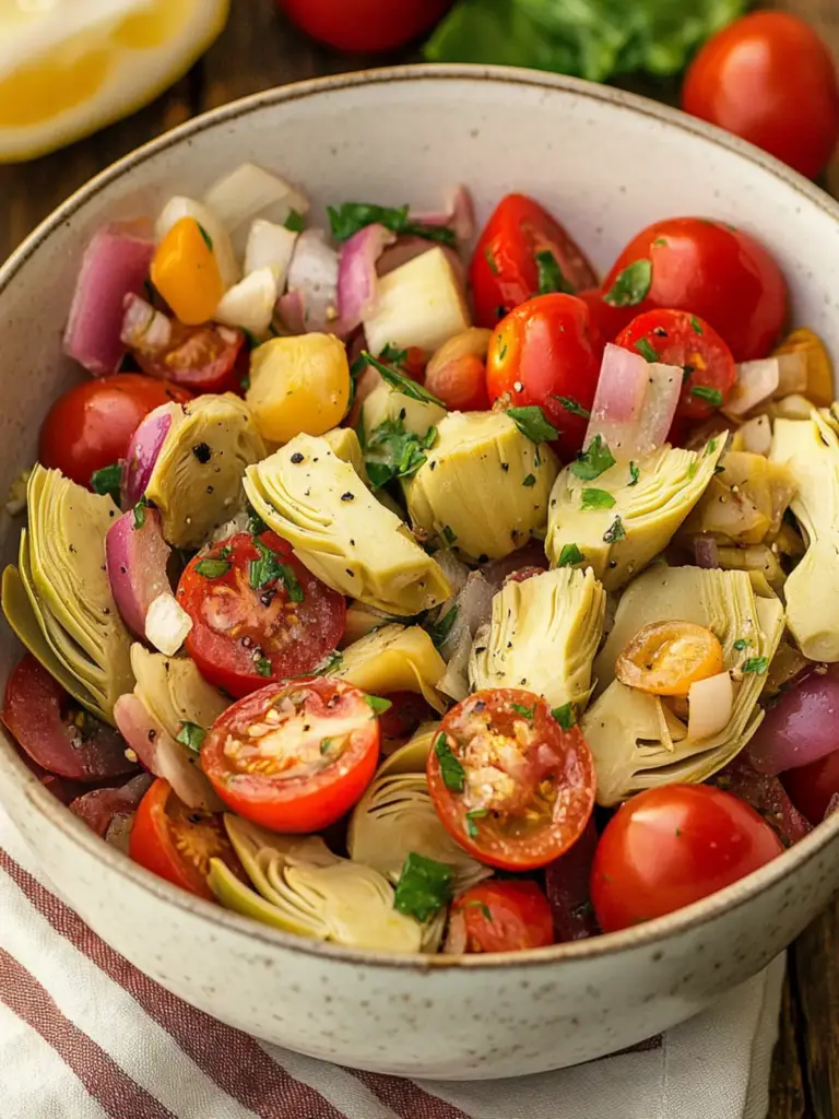 Tuscan Artichoke Tomato Salad