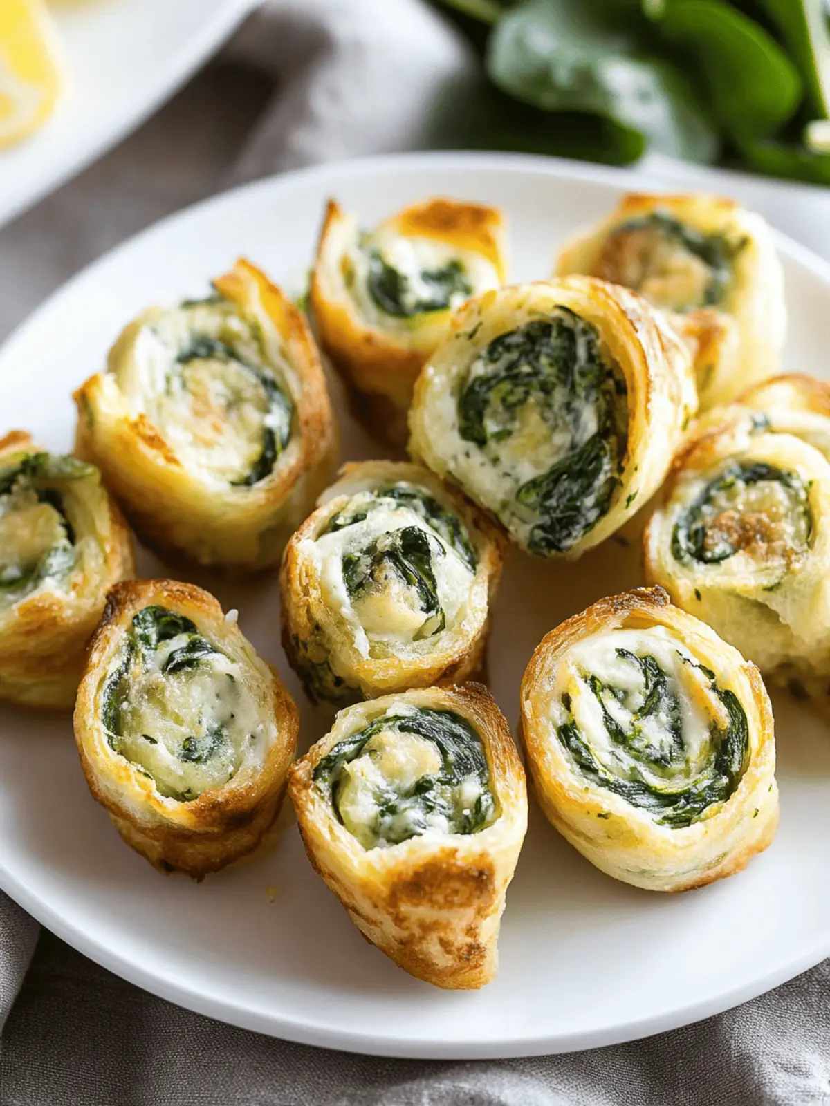 Spinach Dip in Bite-Sized Pinwheels for Effortless Entertaining 4 Spinach Dip in Bite-Sized Pinwheels
