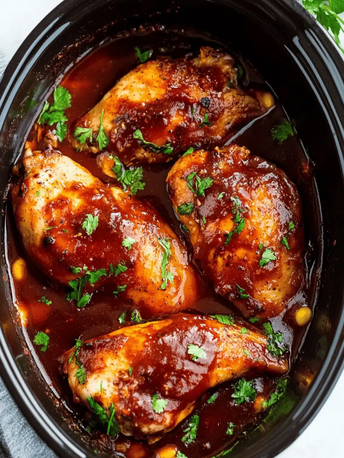 Deliciously Easy Prep Crockpot BBQ Chicken for Busy Nights 3 Prep Crockpot BBQ Chicken