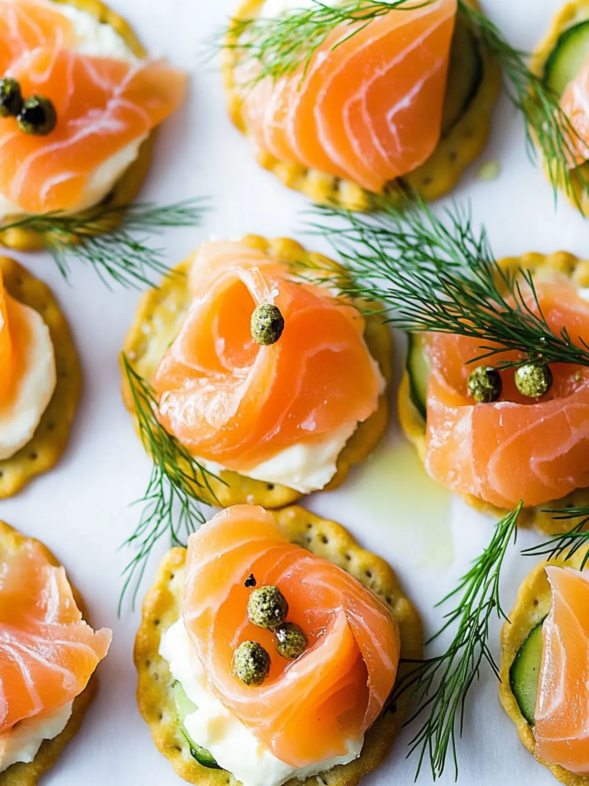 Smoked Salmon Crackers