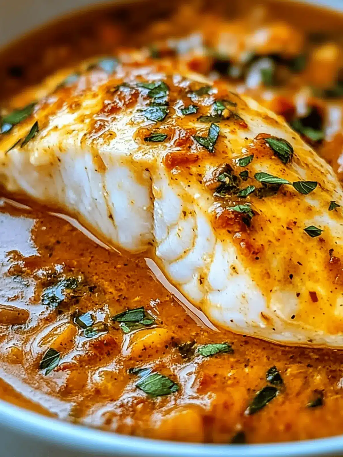 Tilapia in Roasted Pepper Sauce