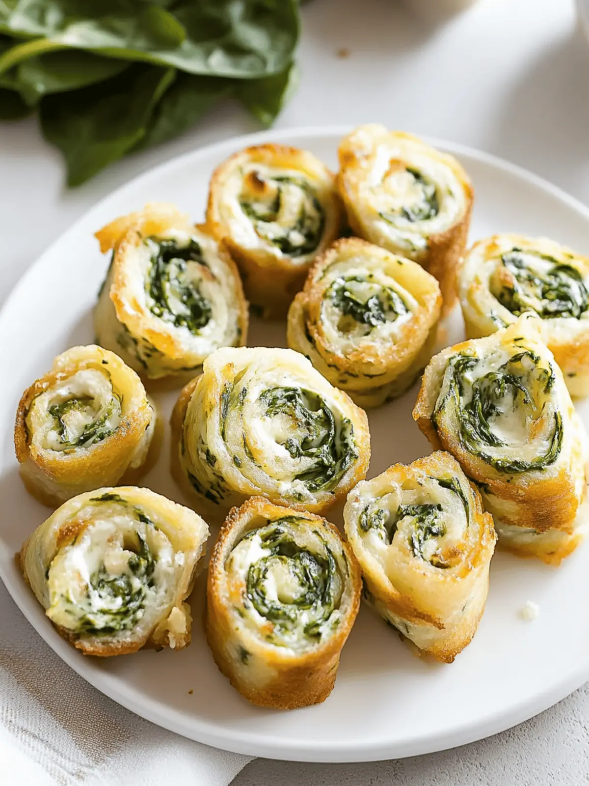 Spinach Dip in Bite-Sized Pinwheels for Effortless Entertaining 5 Spinach Dip in Bite-Sized Pinwheels