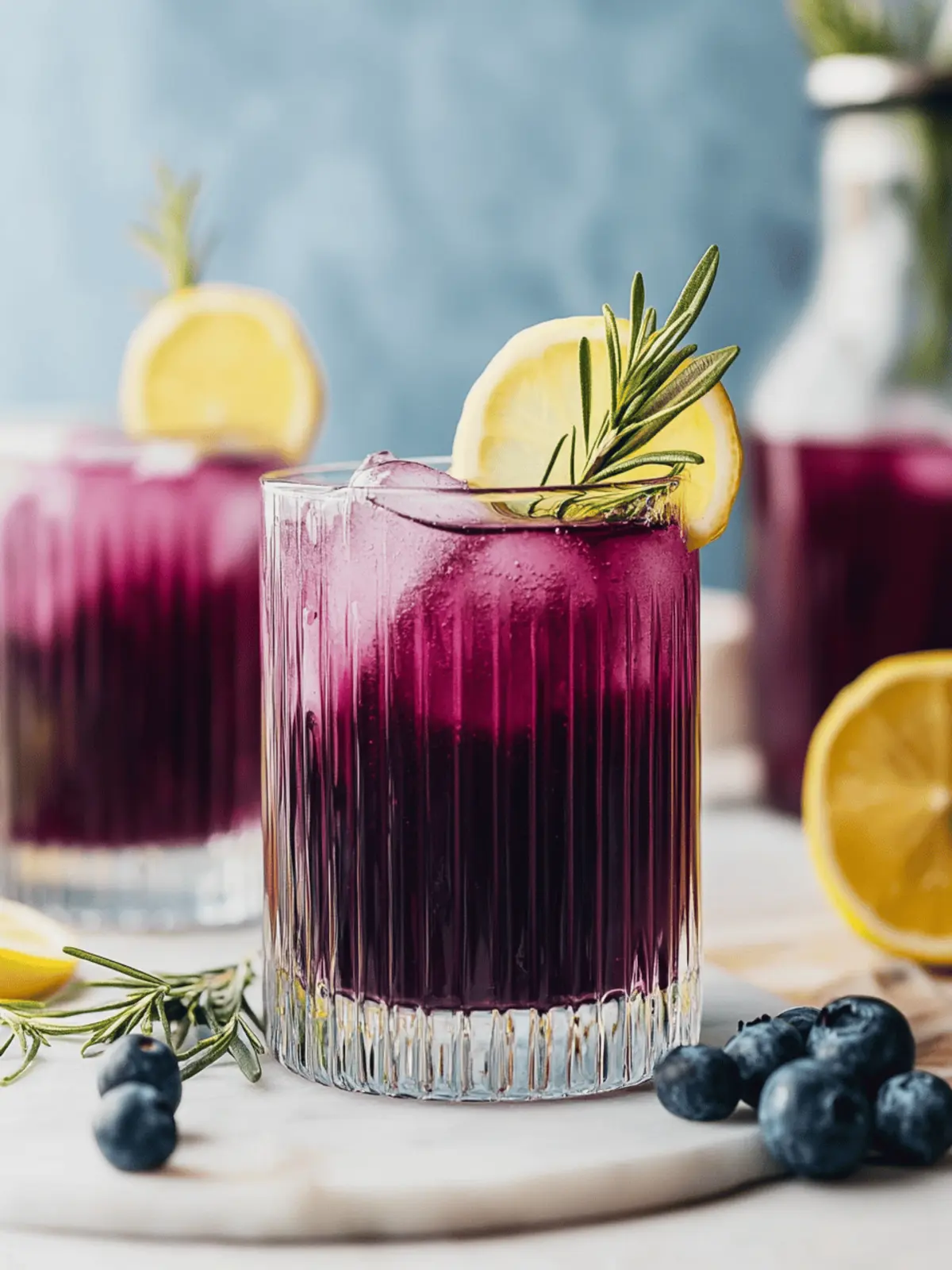 Sparkling Blueberry Ginger Mocktail: Sip into Refreshment 3 Sparkling Blueberry Ginger Mocktail