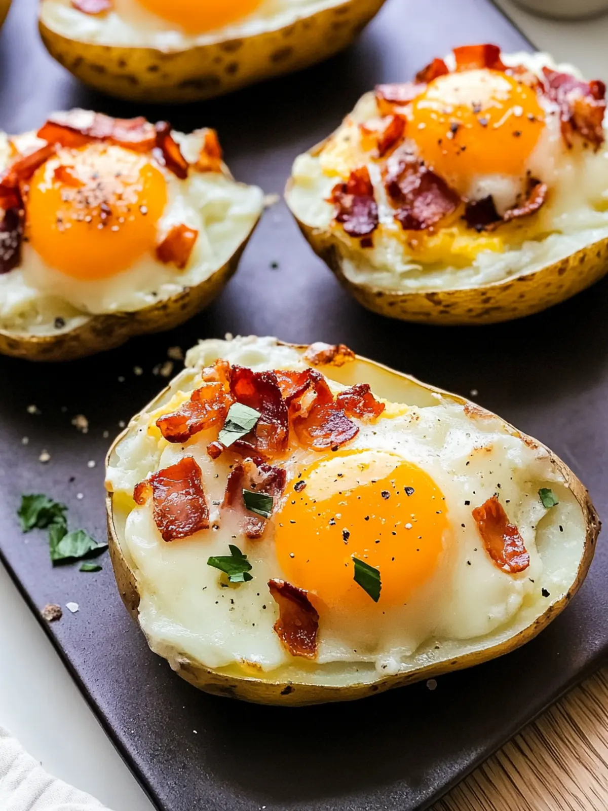 Baked Loaded Breakfast Potatoes