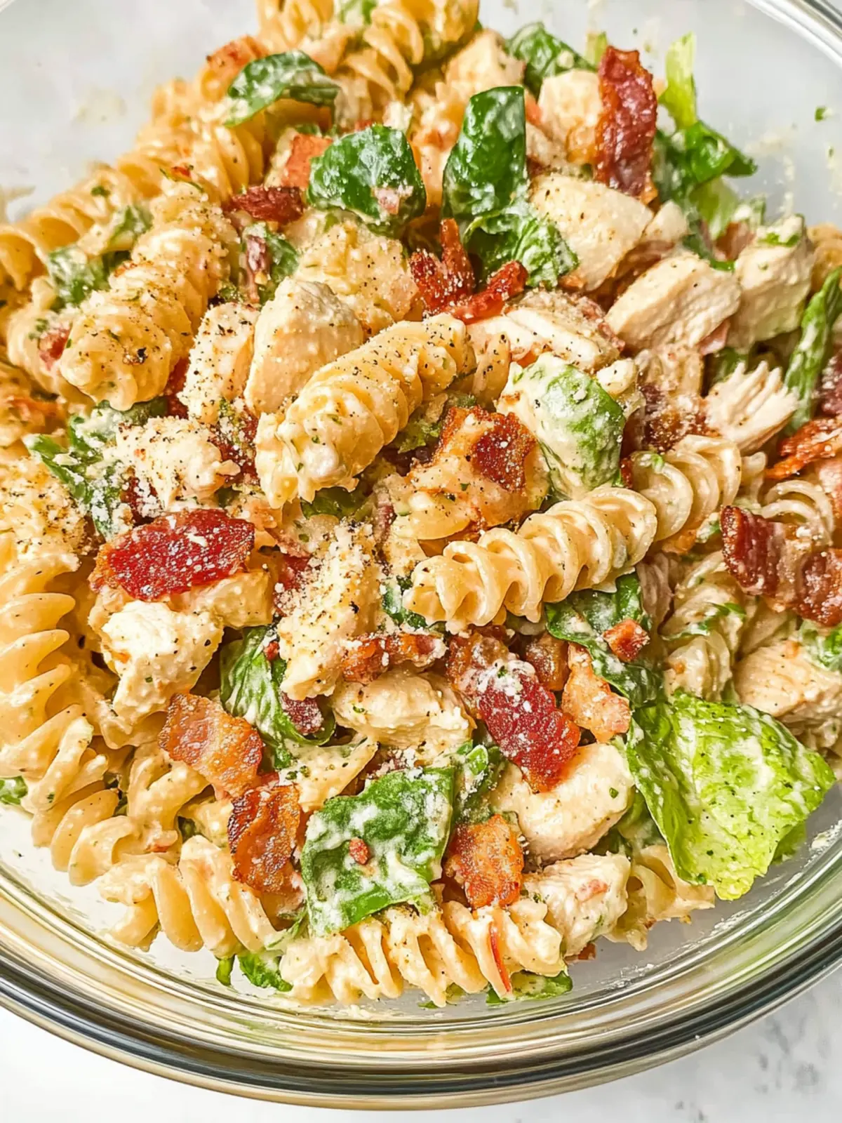 Ultimate Chicken Bacon Ranch Pasta Salad You’ll Crave Everyday 3 Chicken Bacon Ranch Pasta Salad