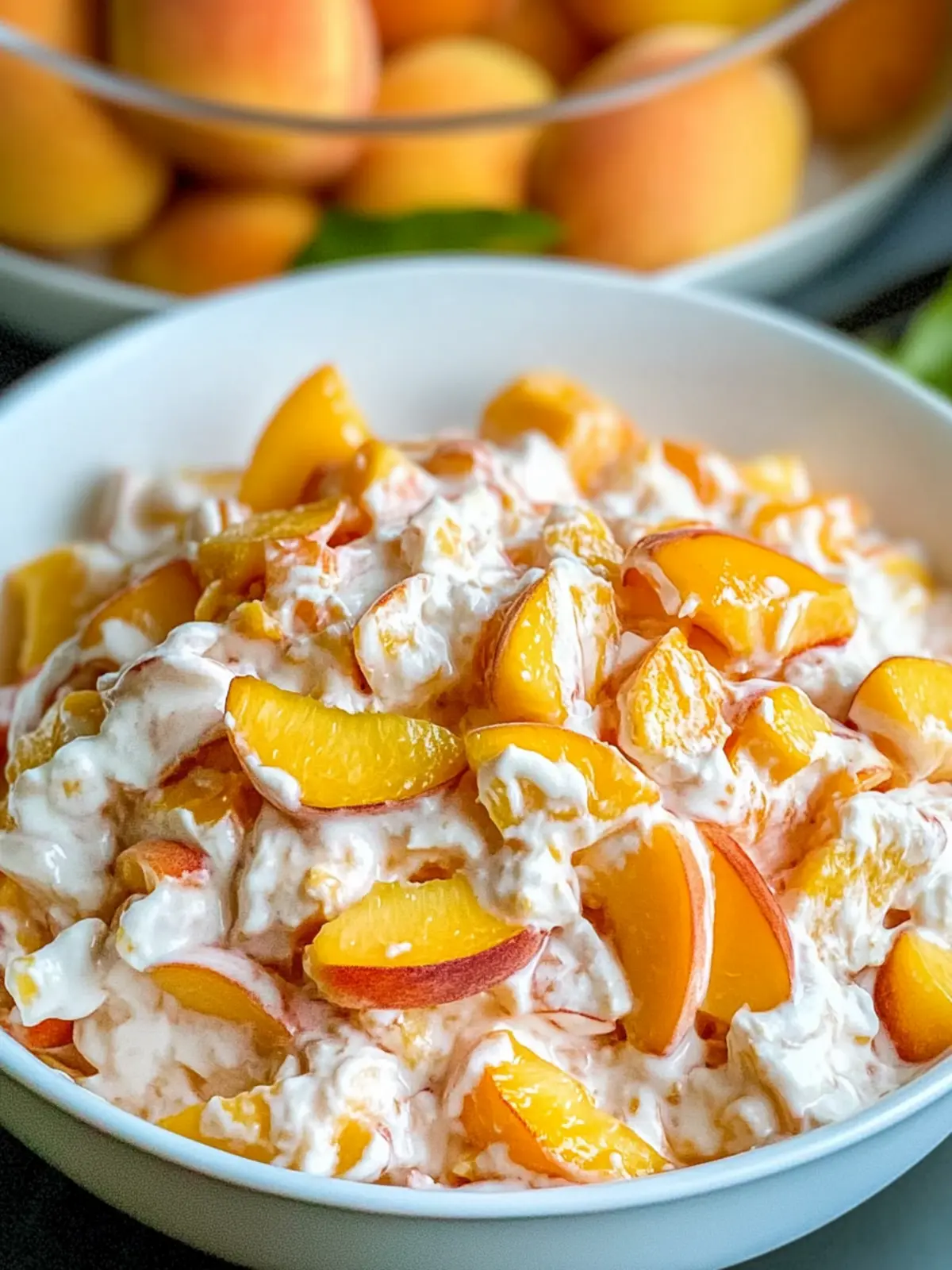 Delicious Millionaire Peach Salad Perfect for Summer BBQs 2 Millionaire Peach Salad