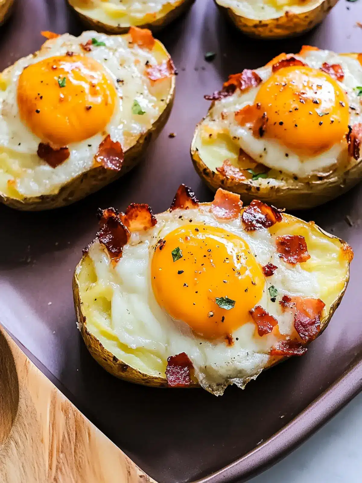 Baked Loaded Breakfast Potatoes