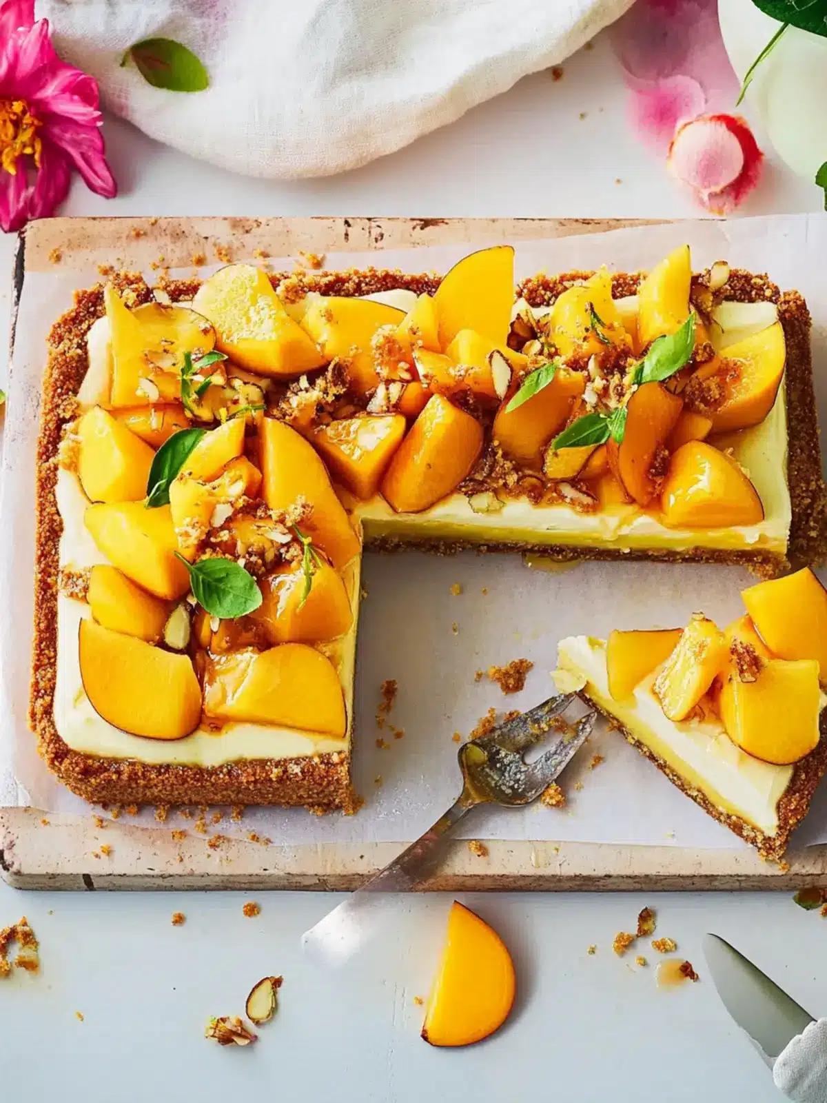 Ginger, Mango and Honey Cheesecake: A No-Bake Delight 5 Ginger, Mango and Honey Cheesecake