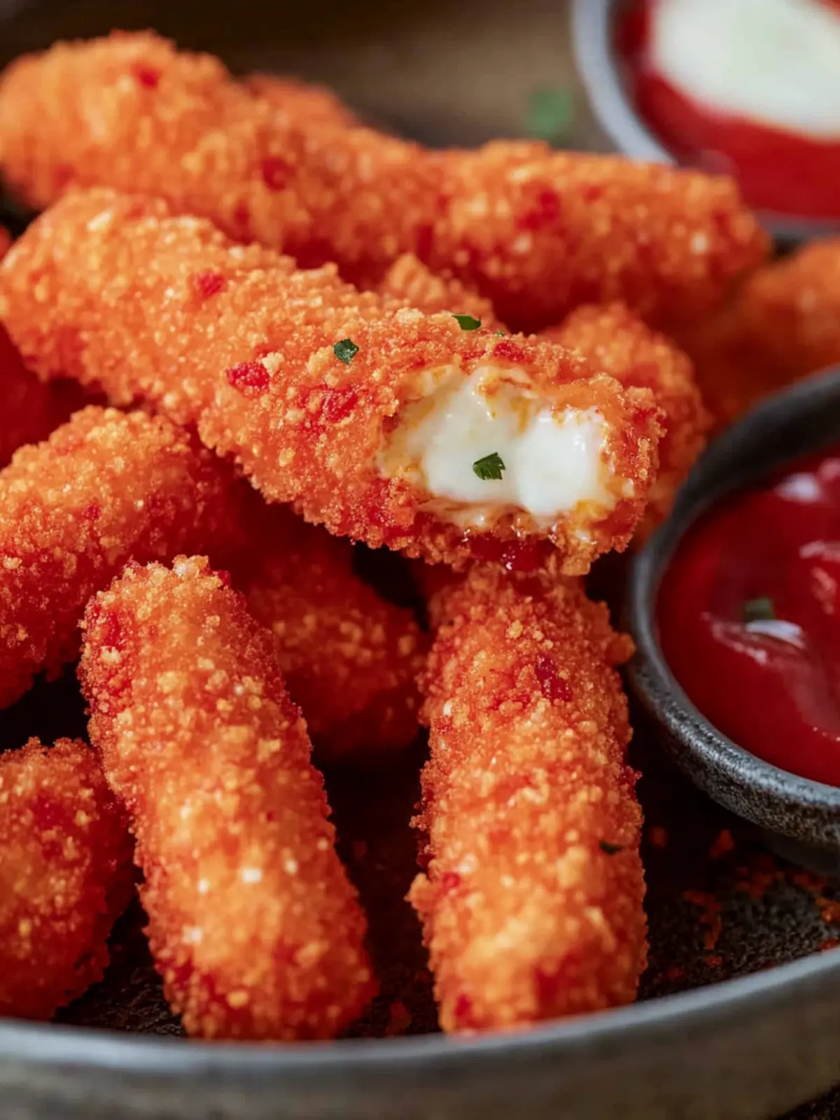 Spicy Hot Cheeto Mozzarella Sticks for Ultimate Snacking Fun 2 Hot Cheeto Mozzarella Sticks
