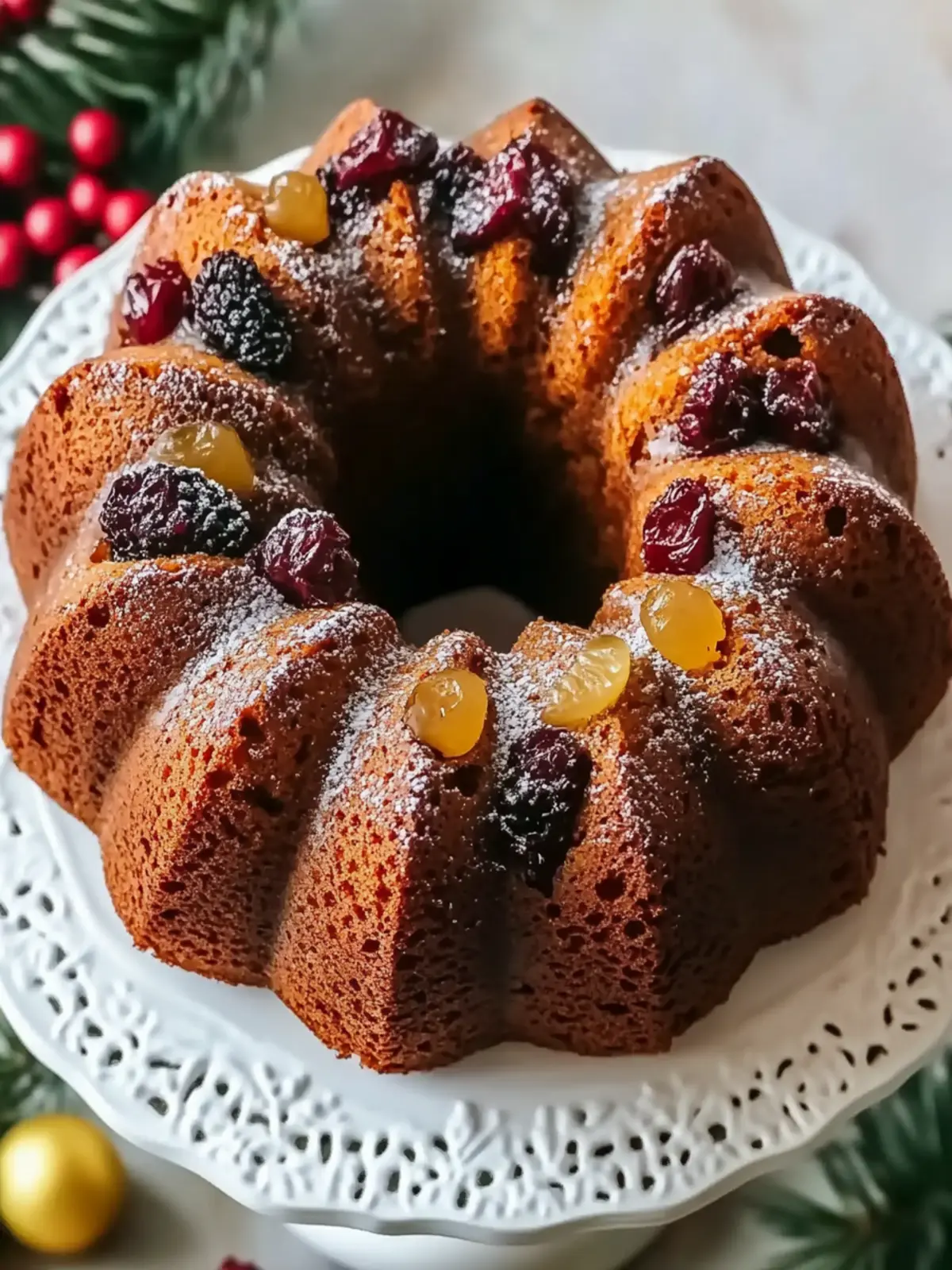 Christmas Fruit Bundt Cake