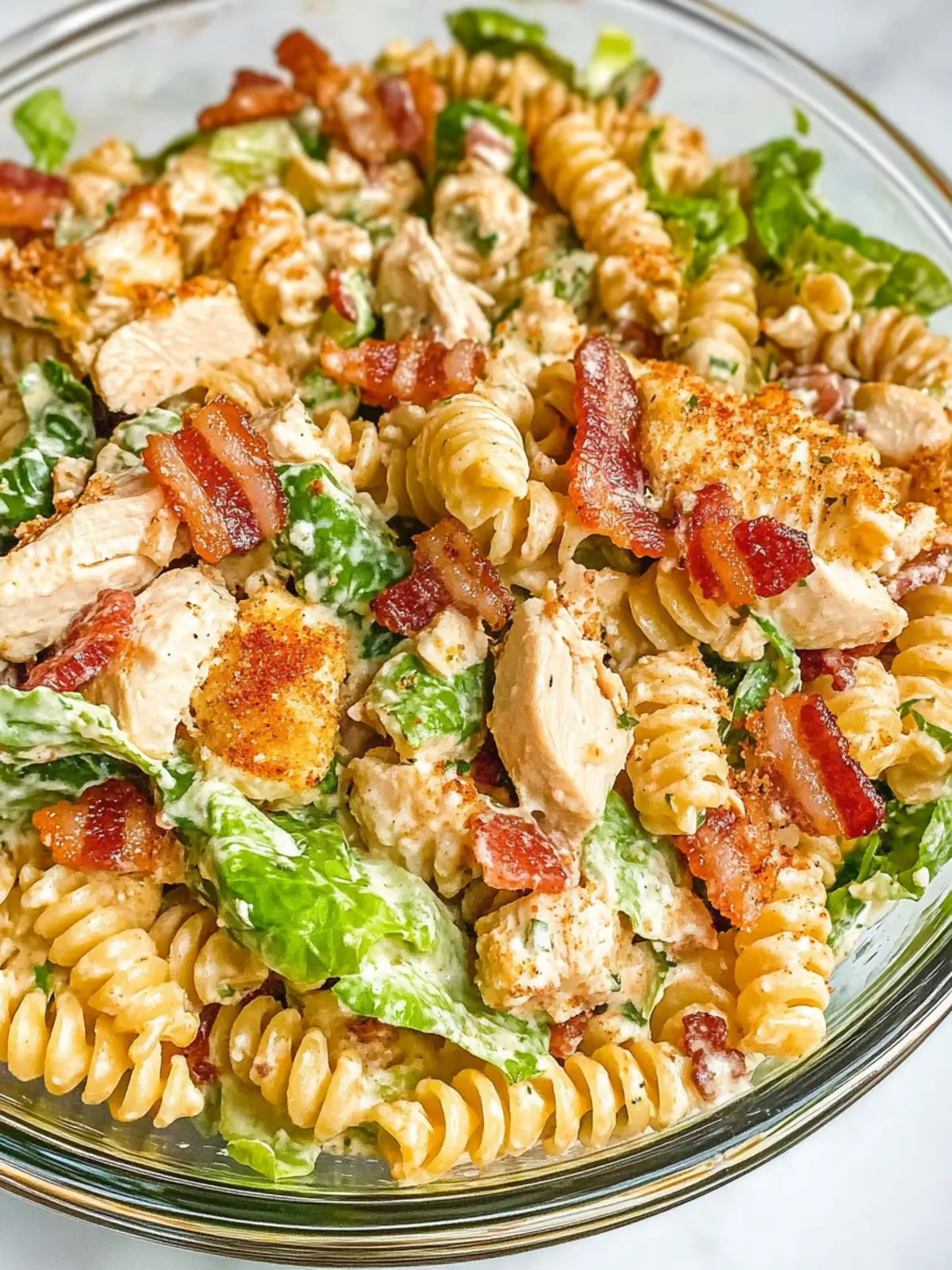 Irresistible Chicken Bacon Ranch Pasta Salad You’ll Love 2 Chicken Bacon Ranch Pasta Salad
