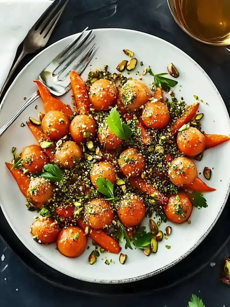 Carrot Mochi with Pistachio Dukkah