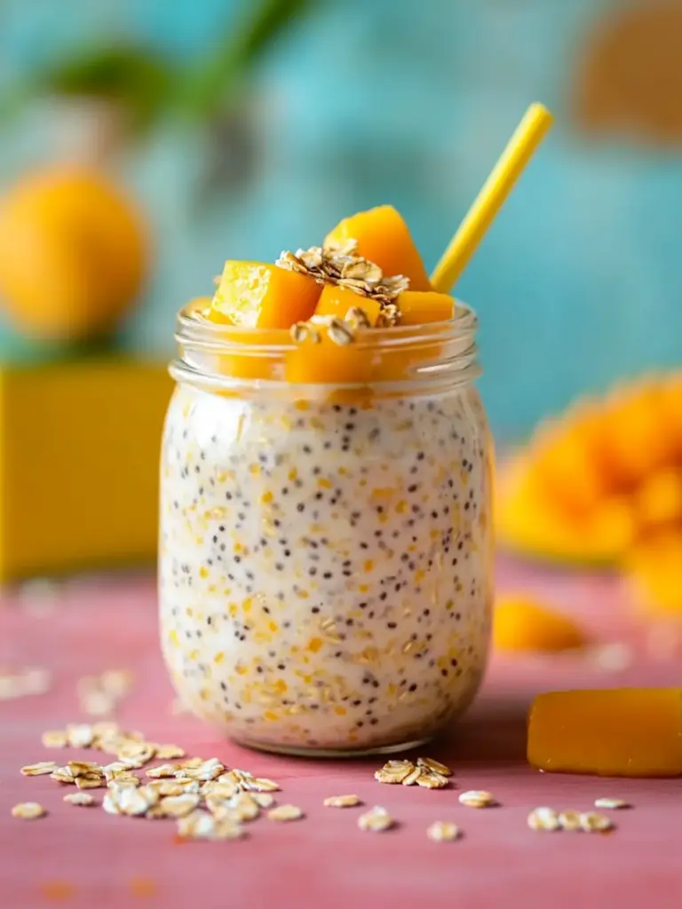 Mango Chutney Overnight Oats