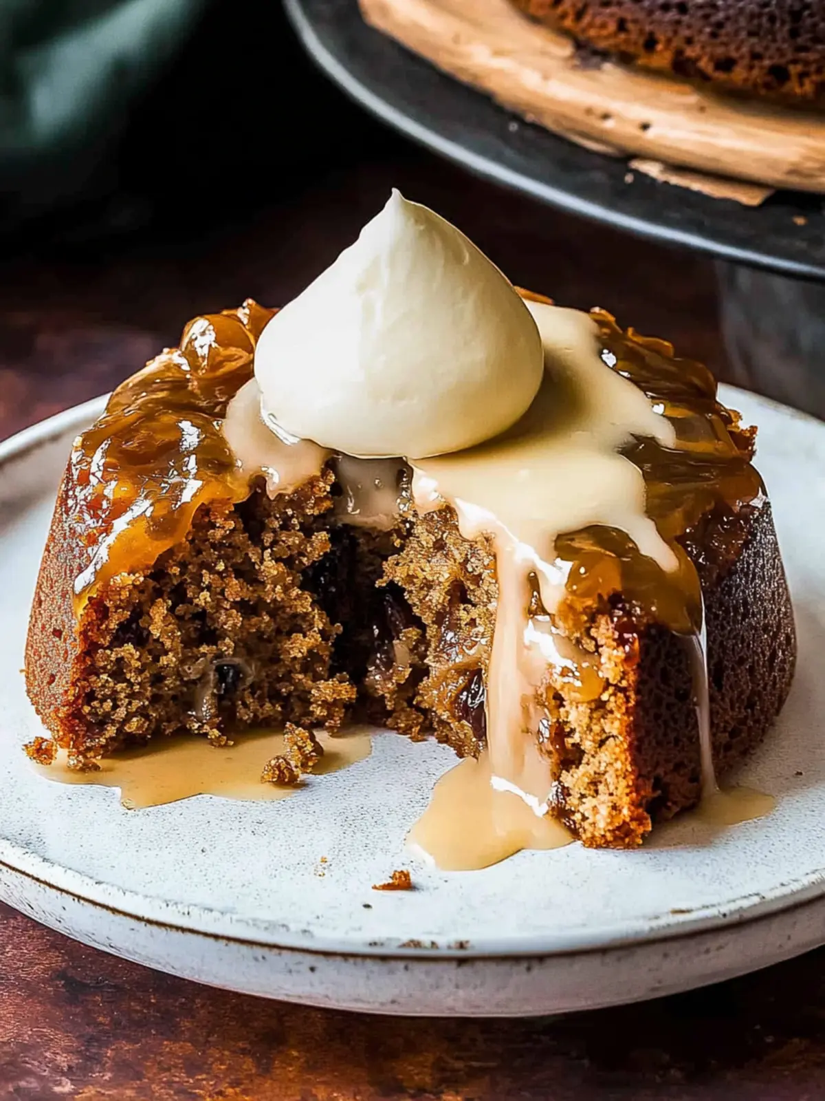 Deliciously Moist Date Cake with Irresistible Toffee Sauce 4 Date Cake