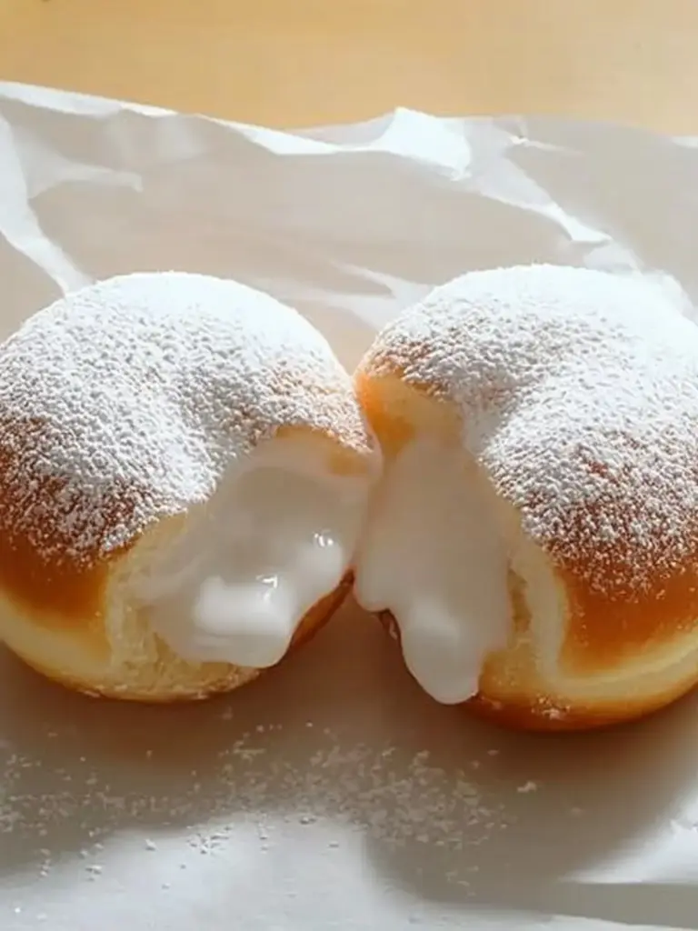 Fluffy Korean Milk Cream Donut